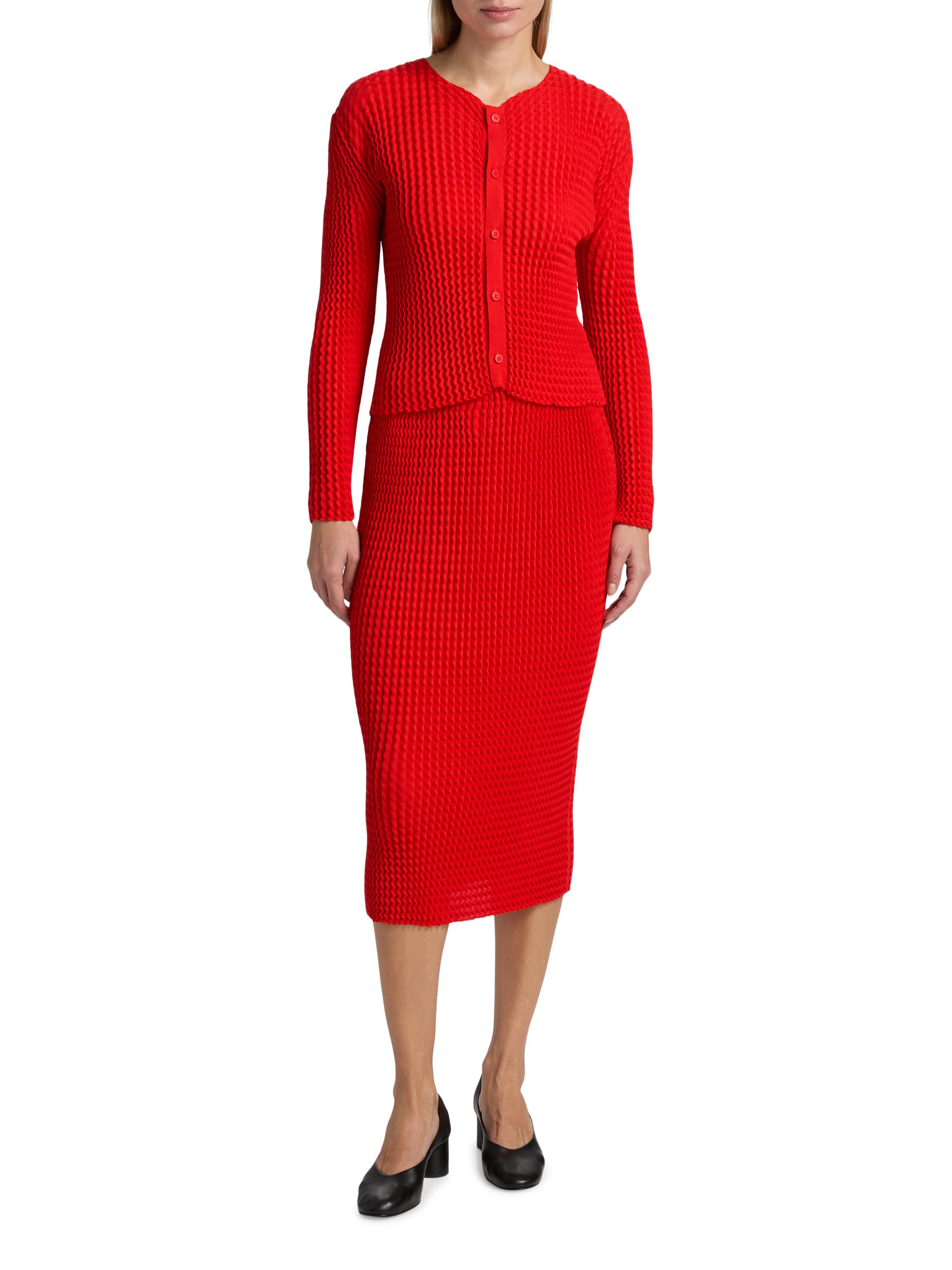 Issey Miyake Spongy Midi-Skirt | Saks Fifth Avenue