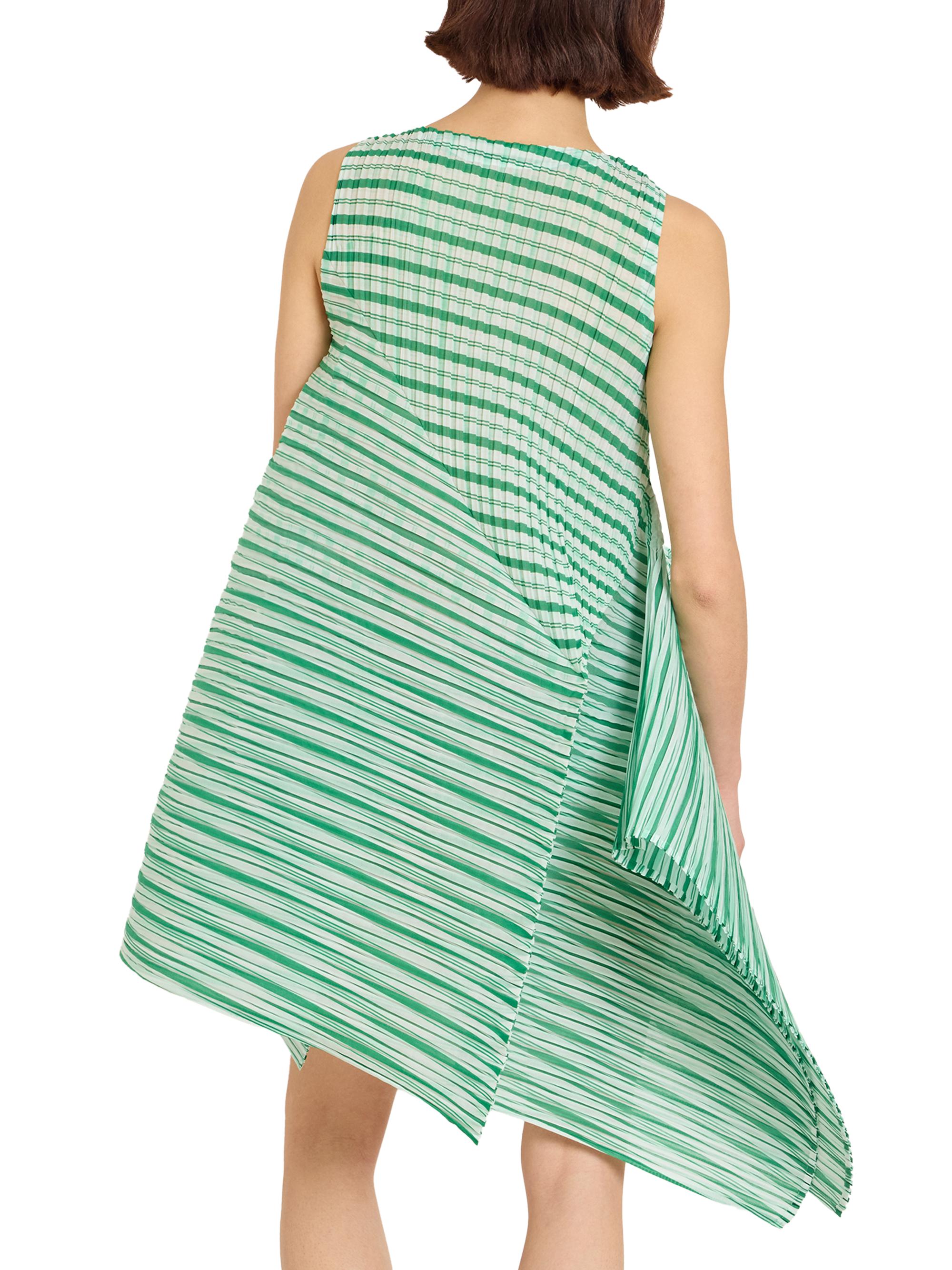 Issey Miyake Generic Stripes Machine Pleats Minidress | Saks Fifth