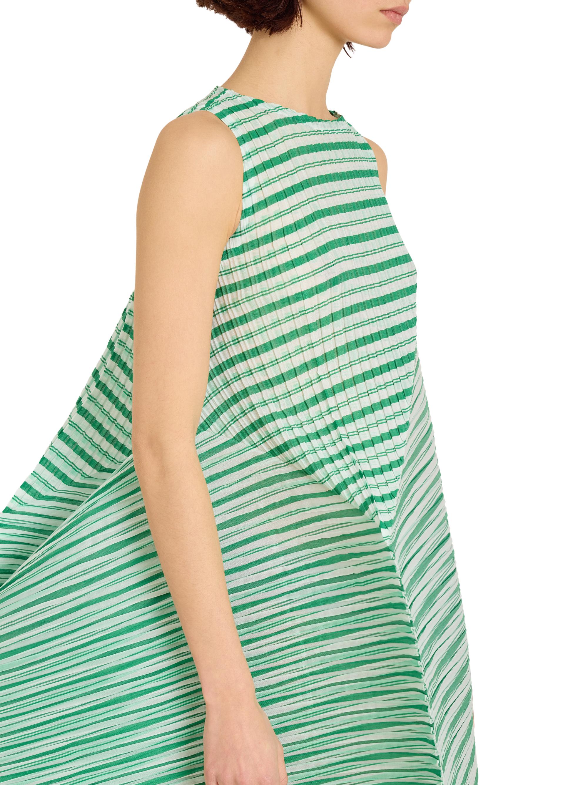 Issey Miyake Generic Stripes Machine Pleats Minidress | Saks Fifth