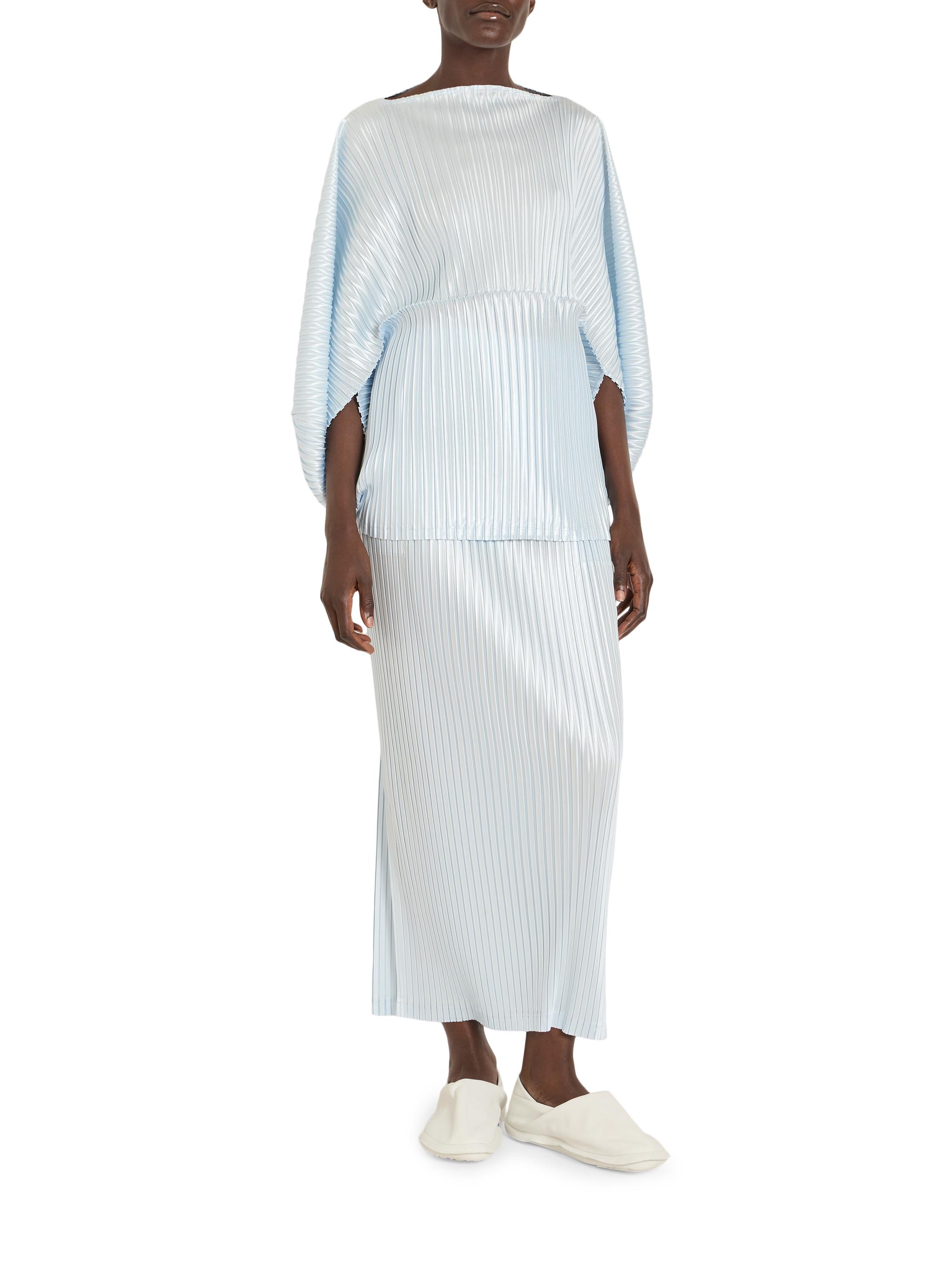 Issey Miyake Glossed Metal Pleats Cape Top | Saks Fifth Avenue