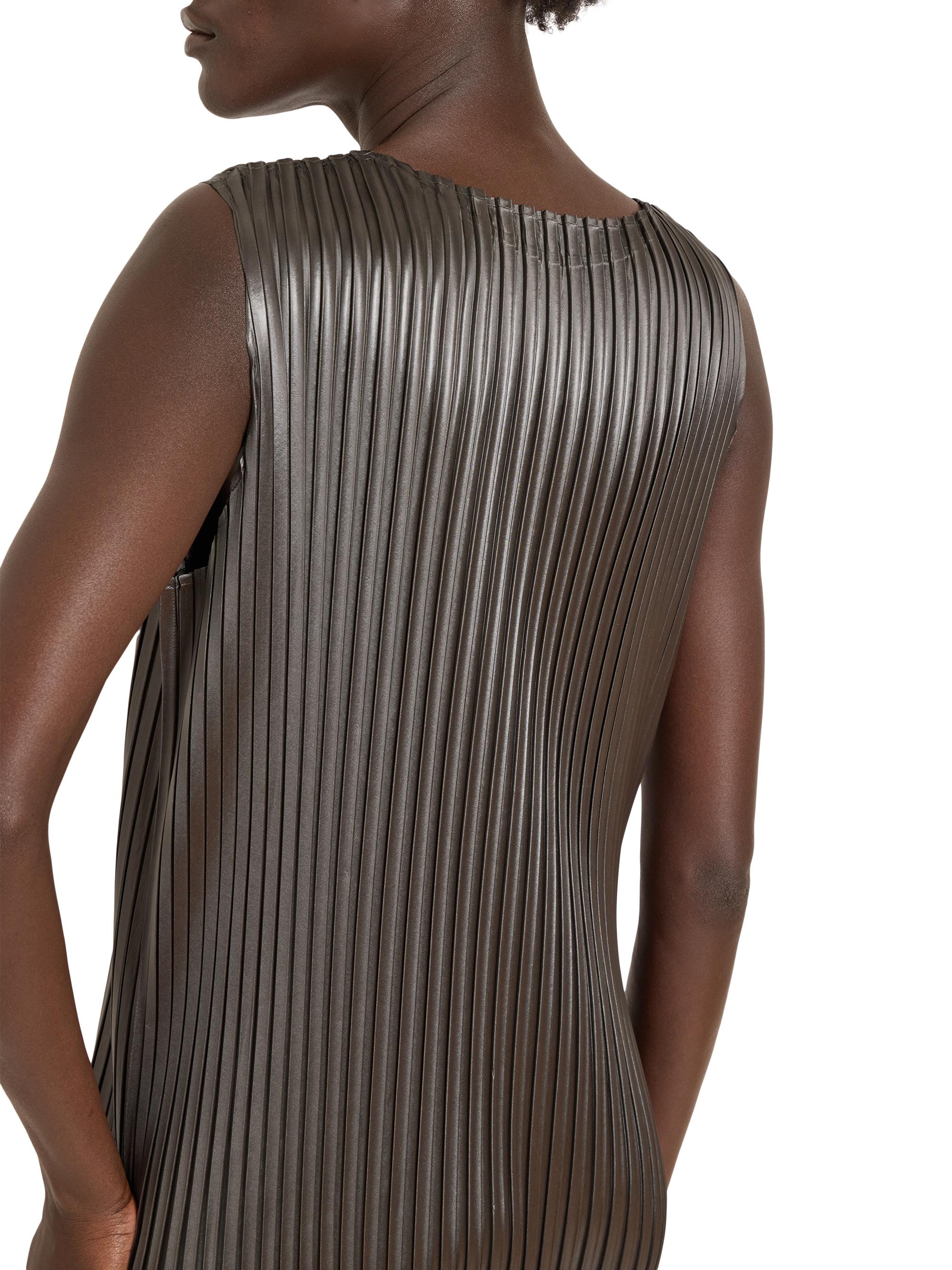 Issey Miyake Glossed Metal Pleats Maxi Dress | Saks Fifth Avenue