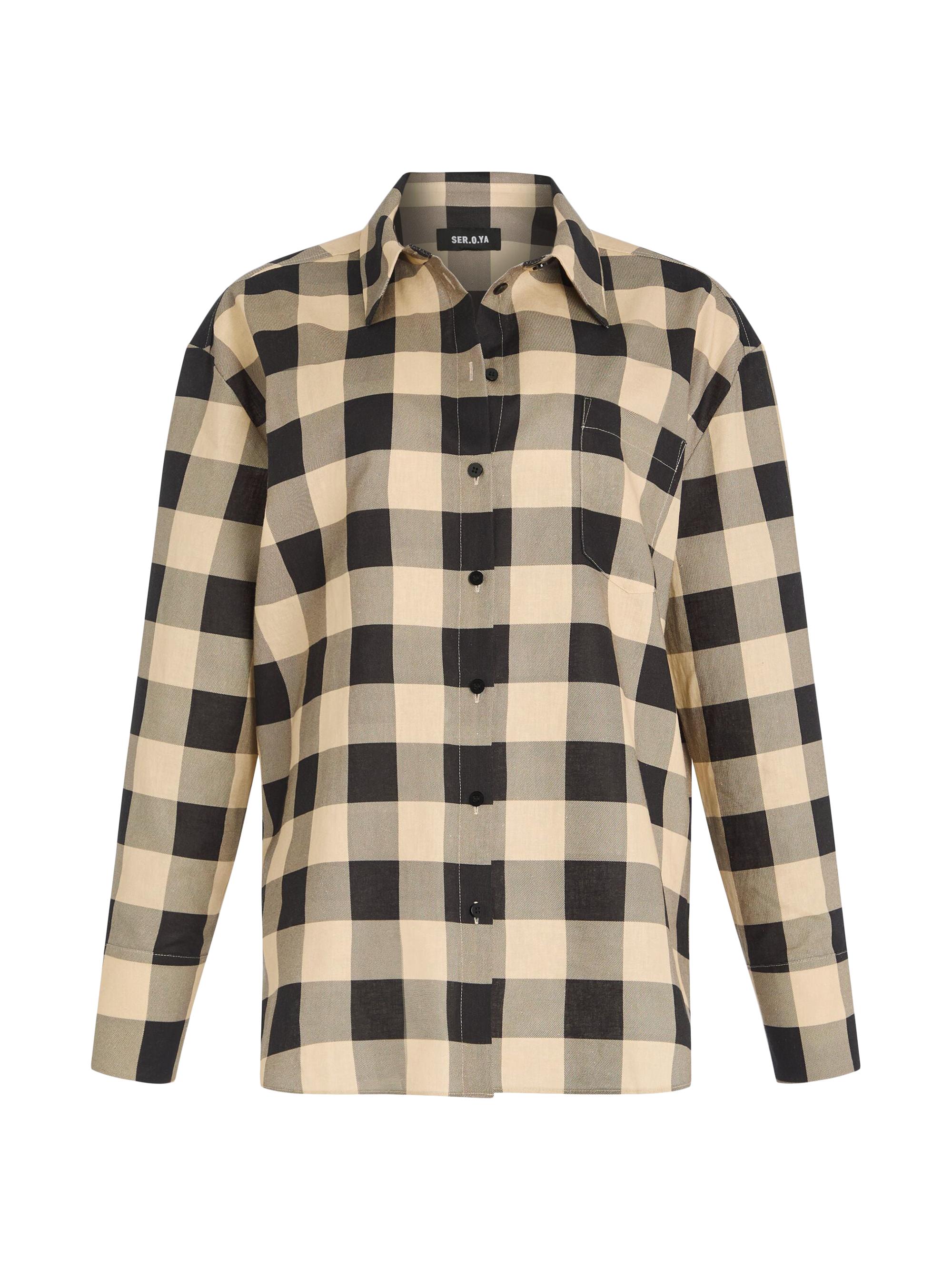 Ser.o.ya Women's Gigi Linen Top - Classic Gingham