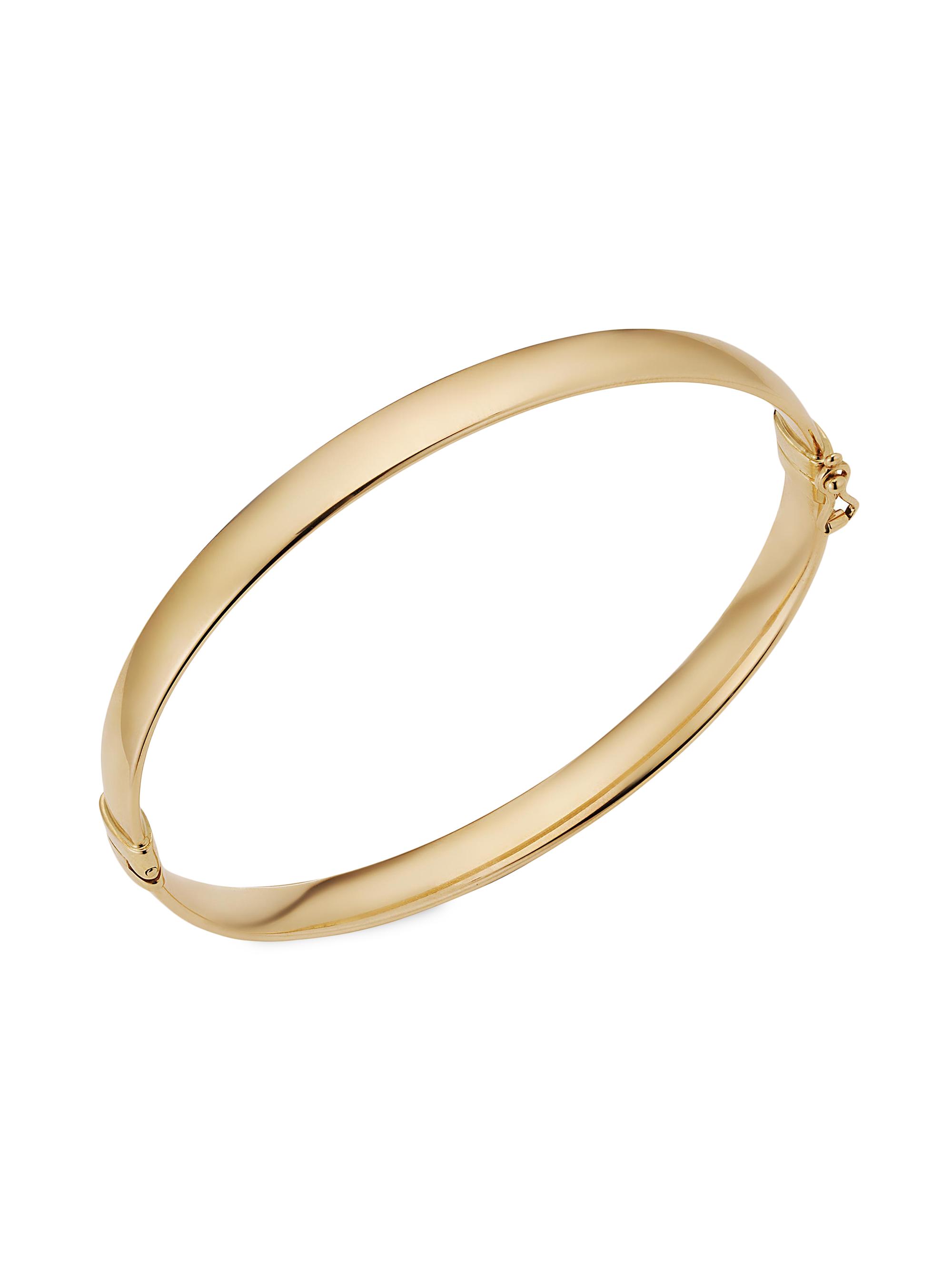 Oradina Women's 14K Yellow Gold The One Bold Bangle - Gold