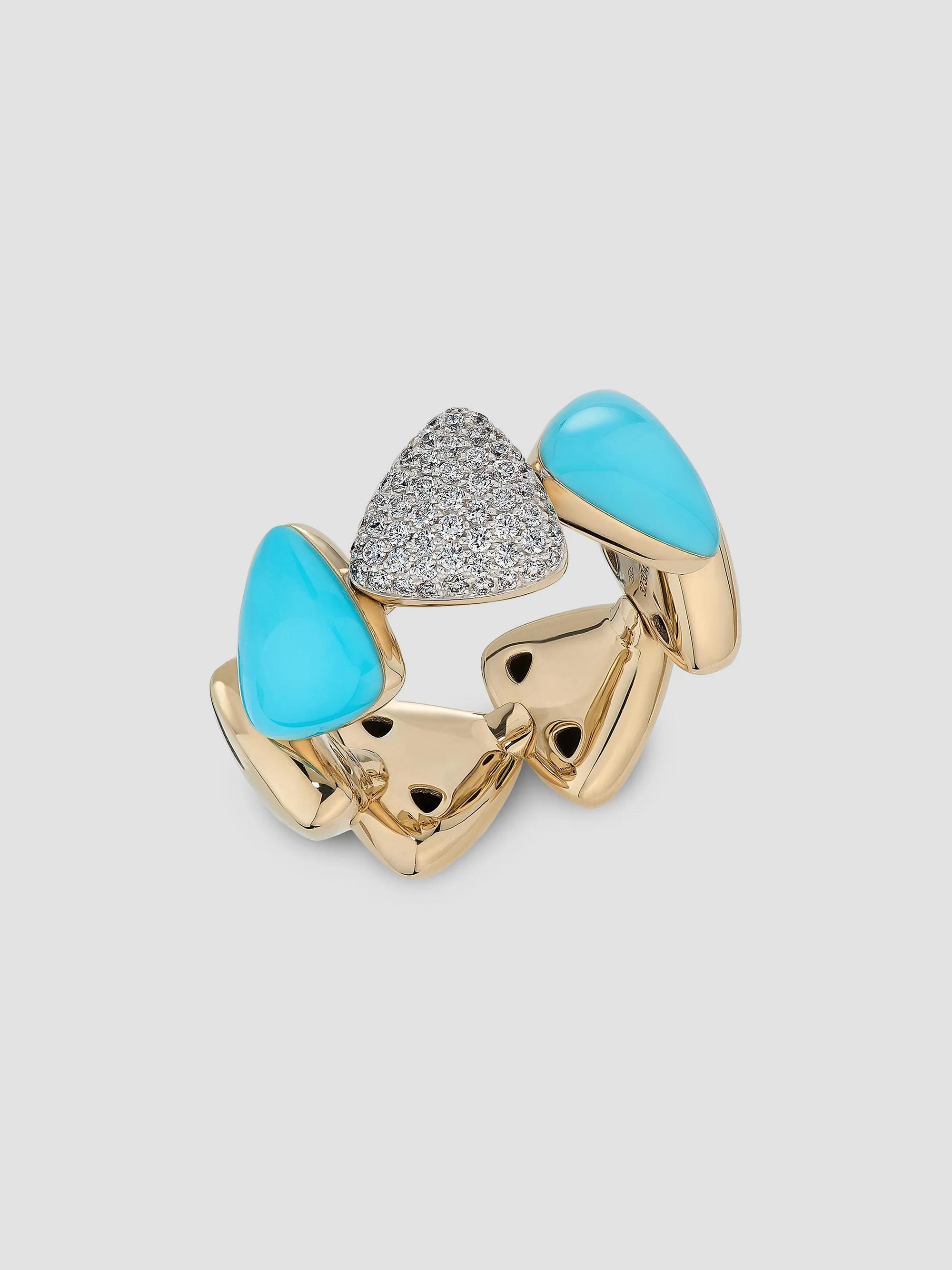 Vhernier Women's Freccia Endless 18K White Gold & Multi-Stone Ring - White Gold - Size 7.25