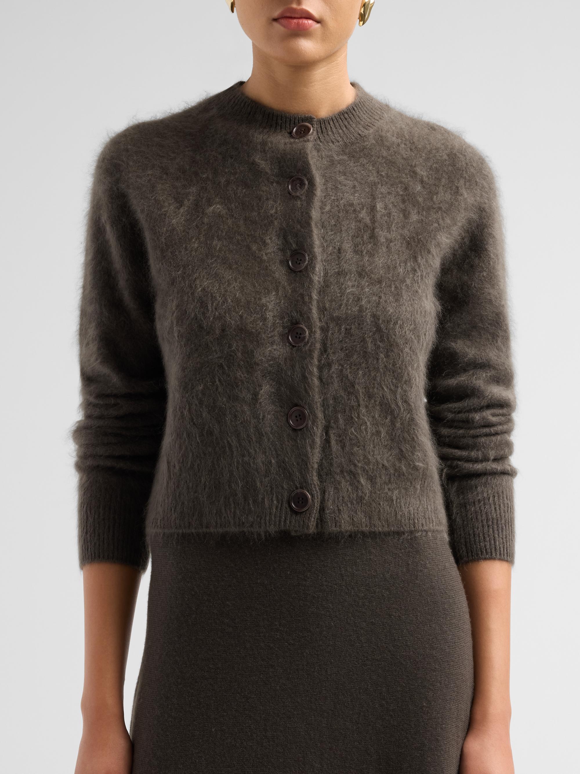 Lisa Yang Azalea Brushed Cashmere Cardigan | Saks Fifth Avenue