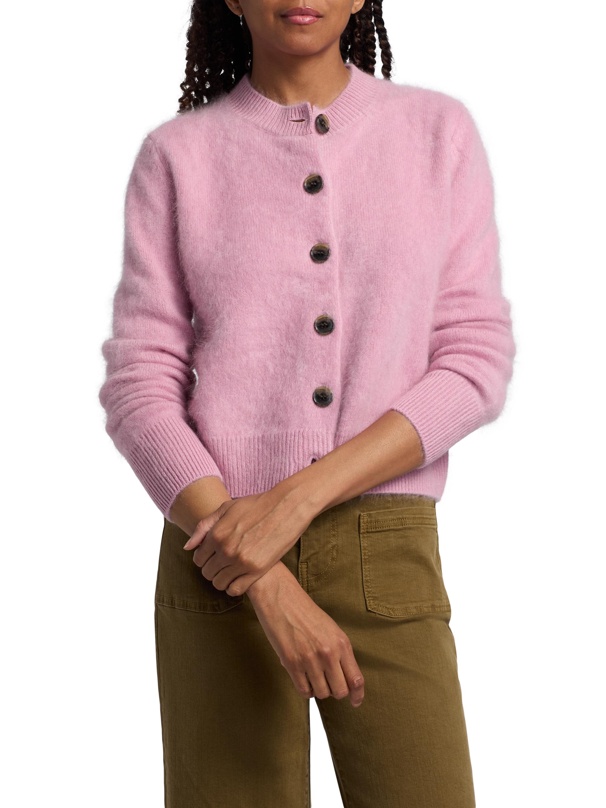 Lisa Yang Azalea Brushed Cashmere Cardigan | Saks Fifth Avenue