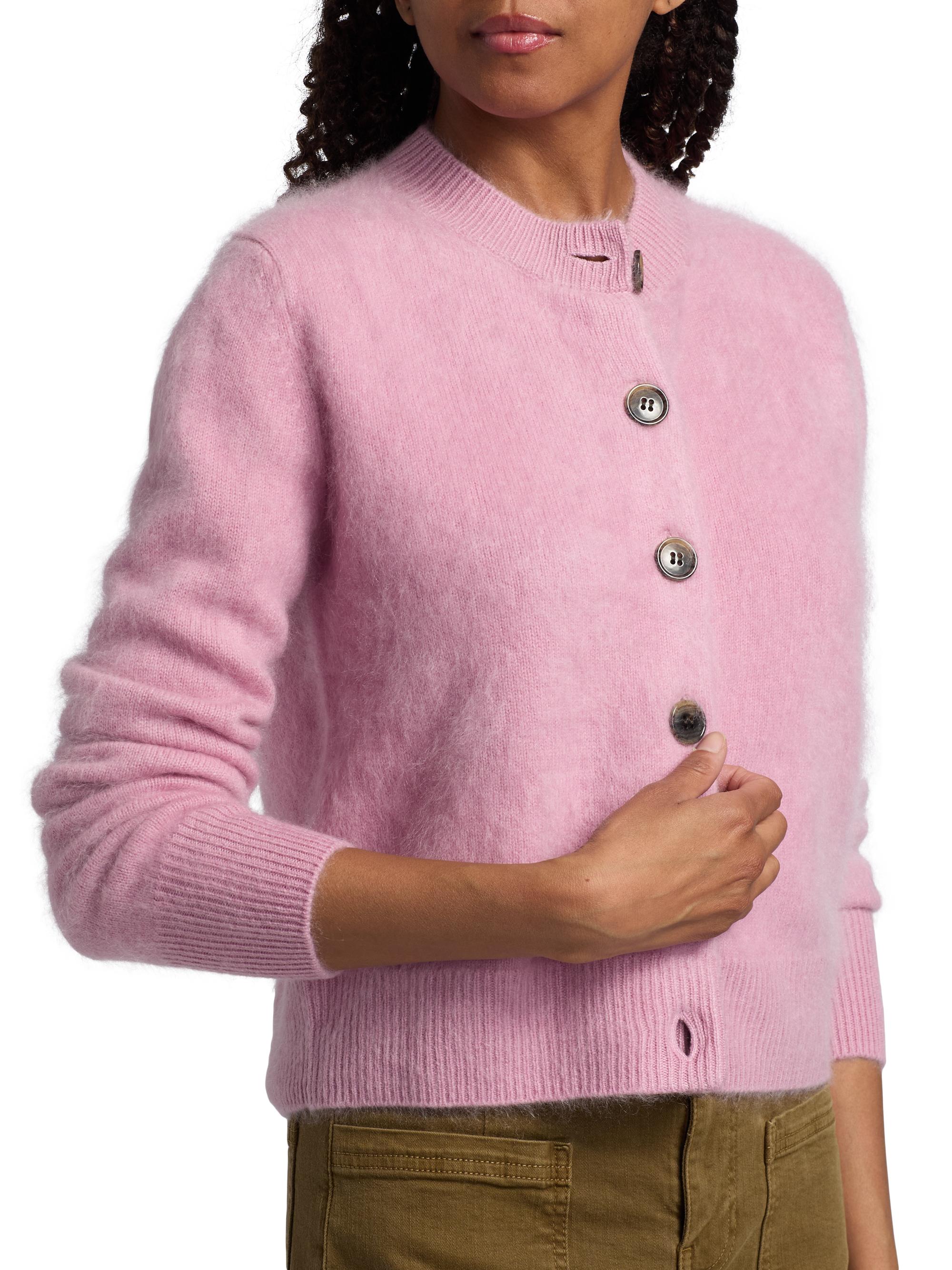 Lisa Yang Azalea Brushed Cashmere Cardigan | Saks Fifth Avenue