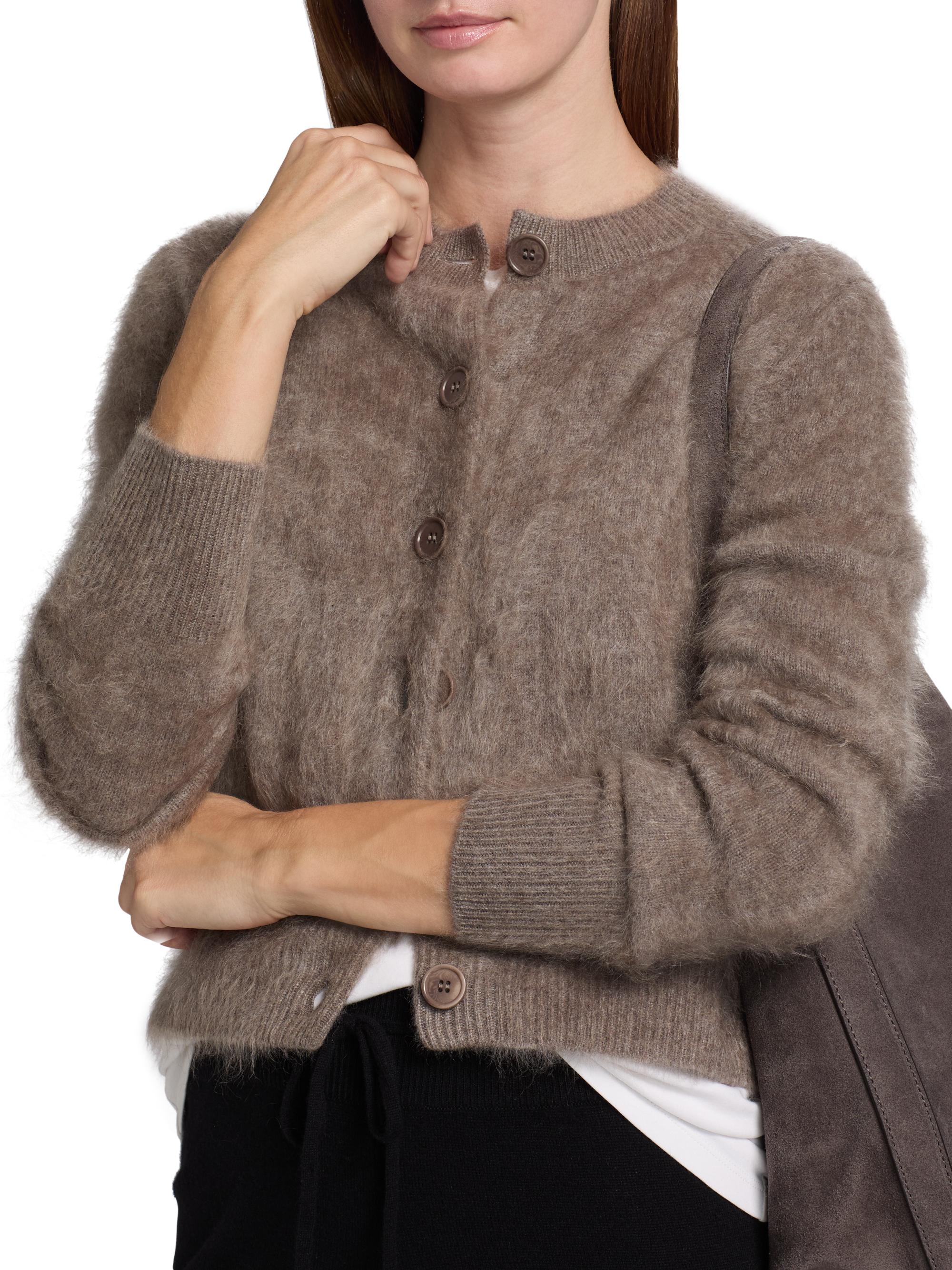 Lisa Yang Azalea Brushed Cashmere Cardigan | Saks Fifth Avenue