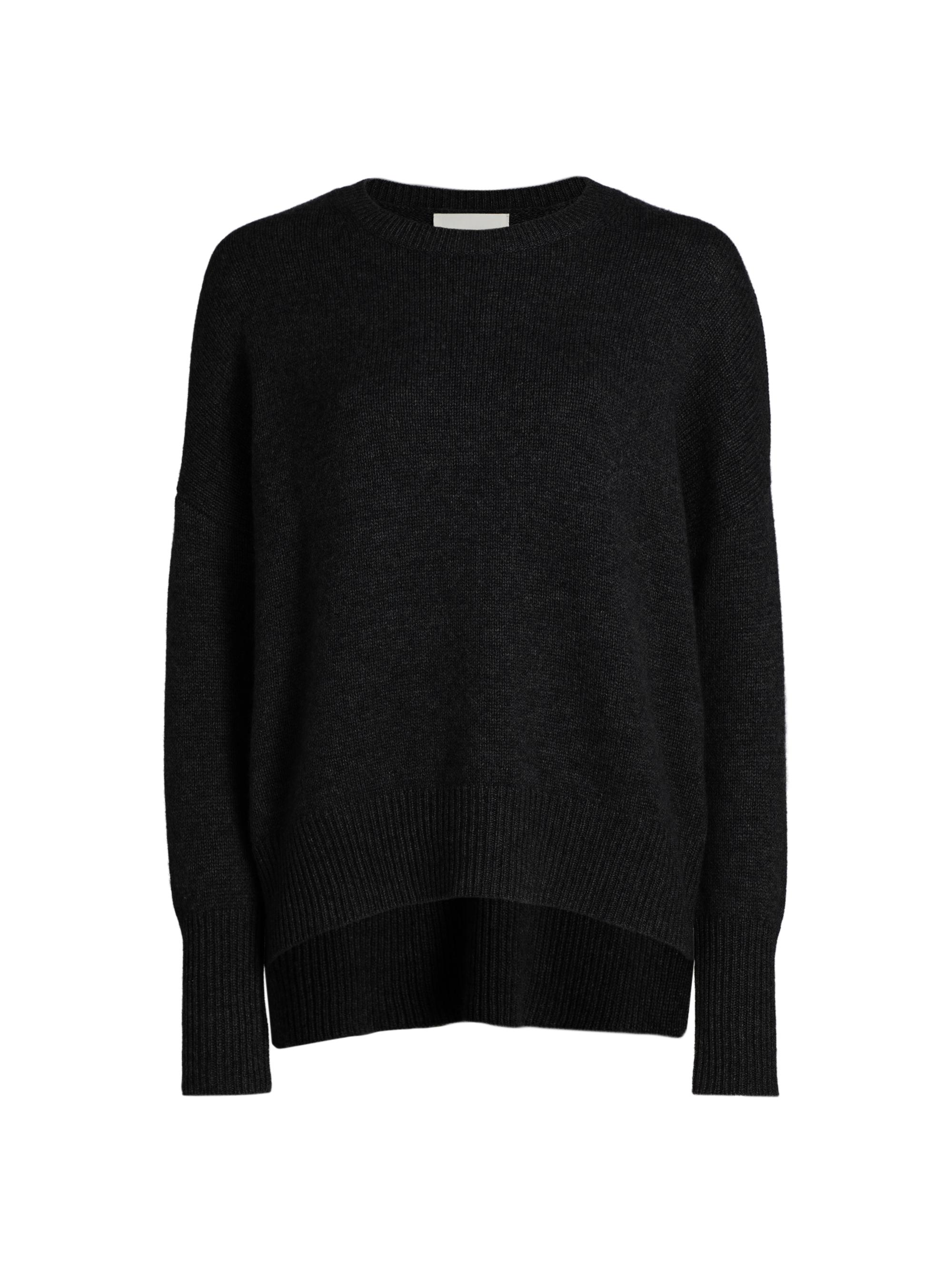 Lisa Yang Women's Mila Cashmere Relaxed-Fit Sweater - Black