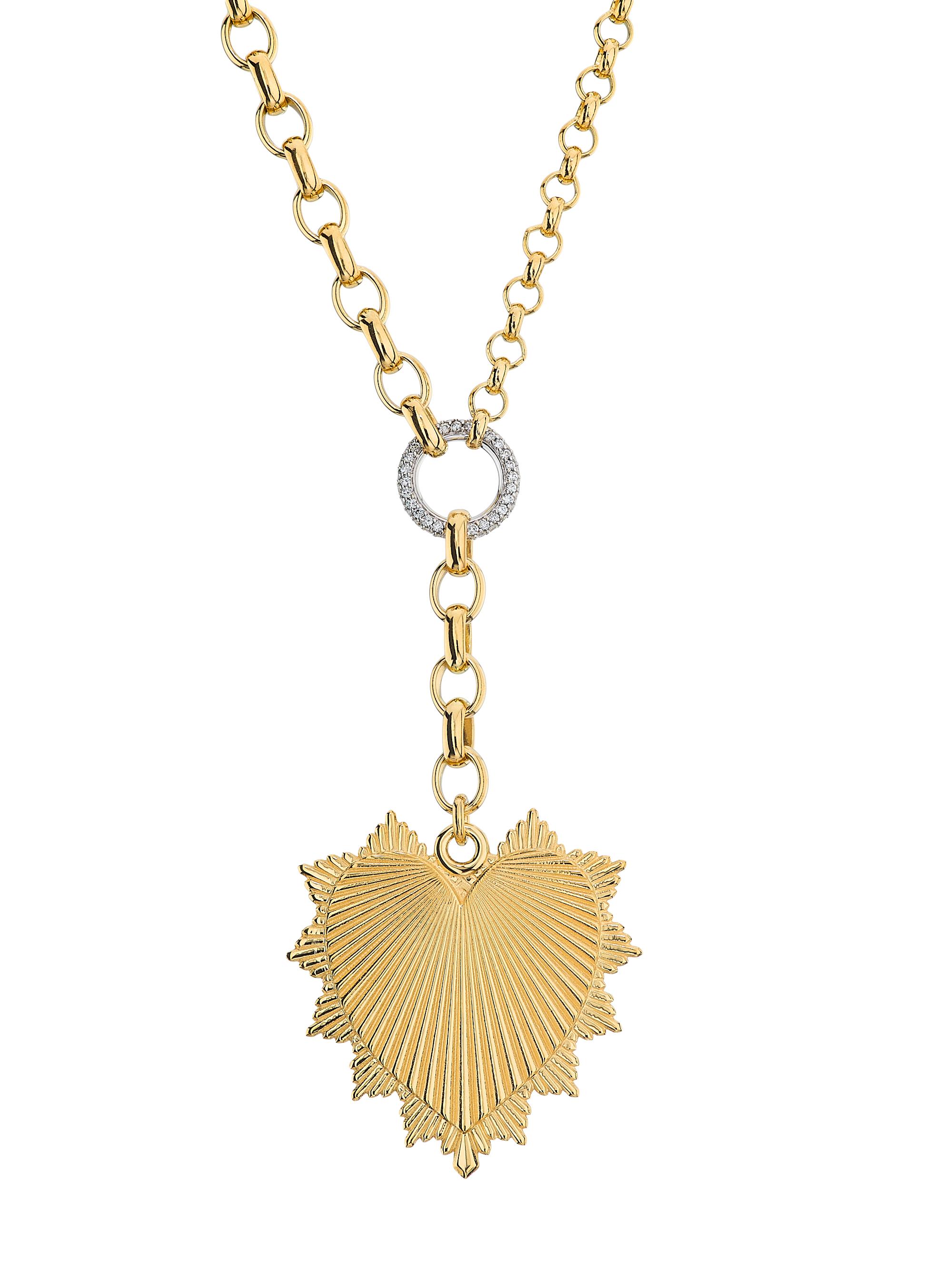 Foundrae True Love 18K Yellow Gold & 0.34 TCW Diamond Heart