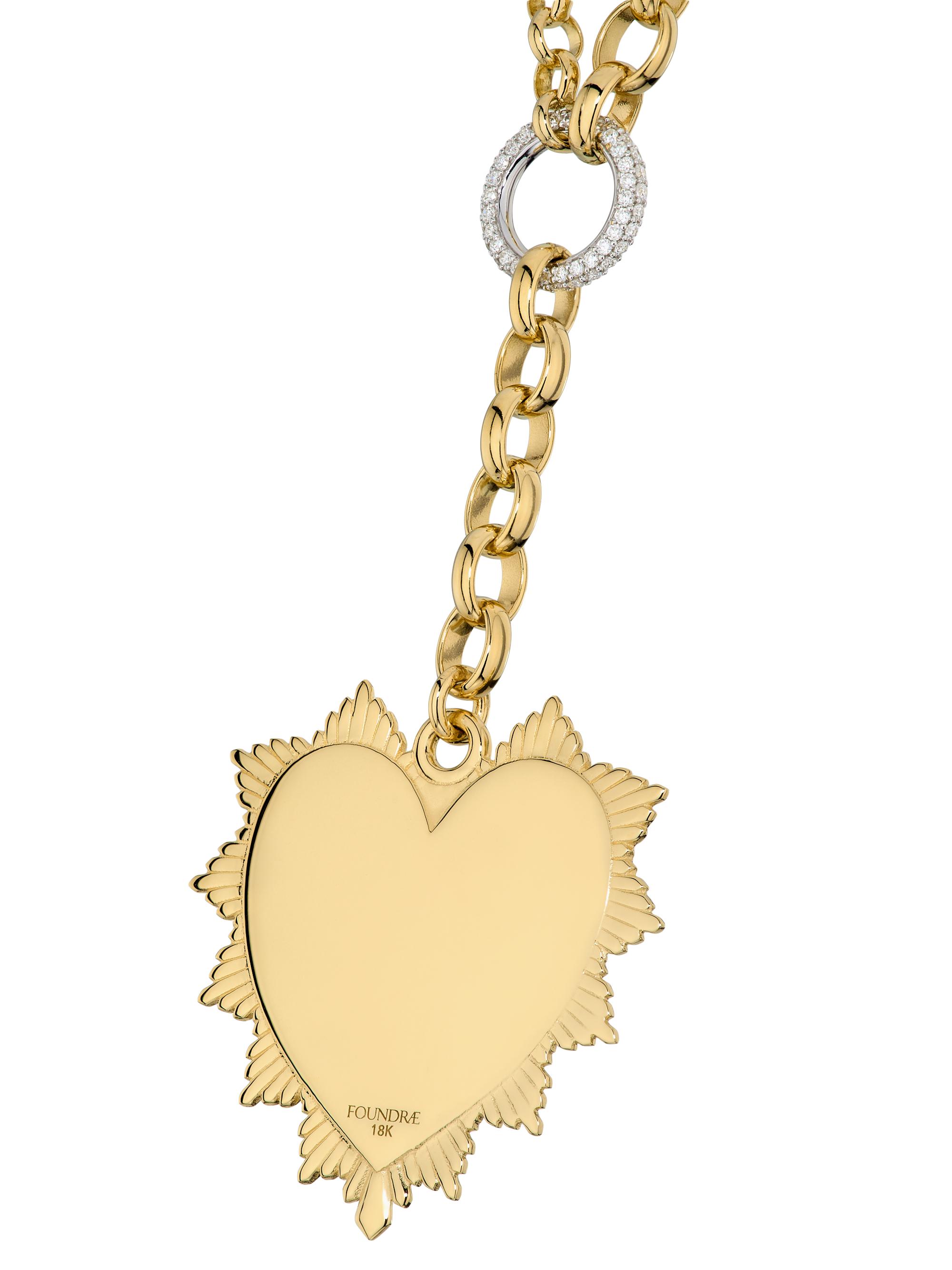 Foundrae True Love 18K Yellow Gold & 0.34 TCW Diamond Heart