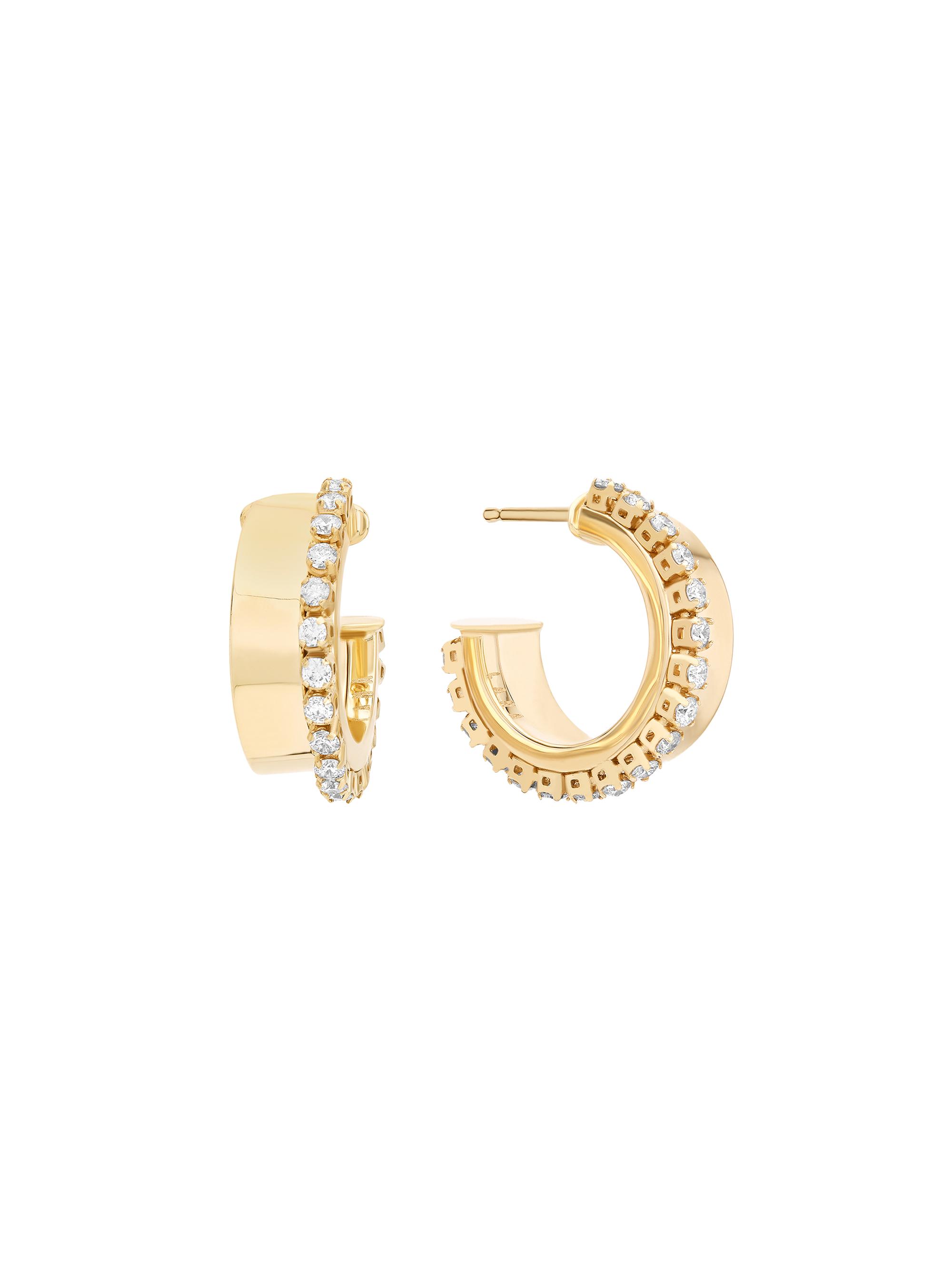 Lana Women's Vanity 14K Yellow Gold & 0.53 TCW Diamond Hoop Earrings - Yellowgold