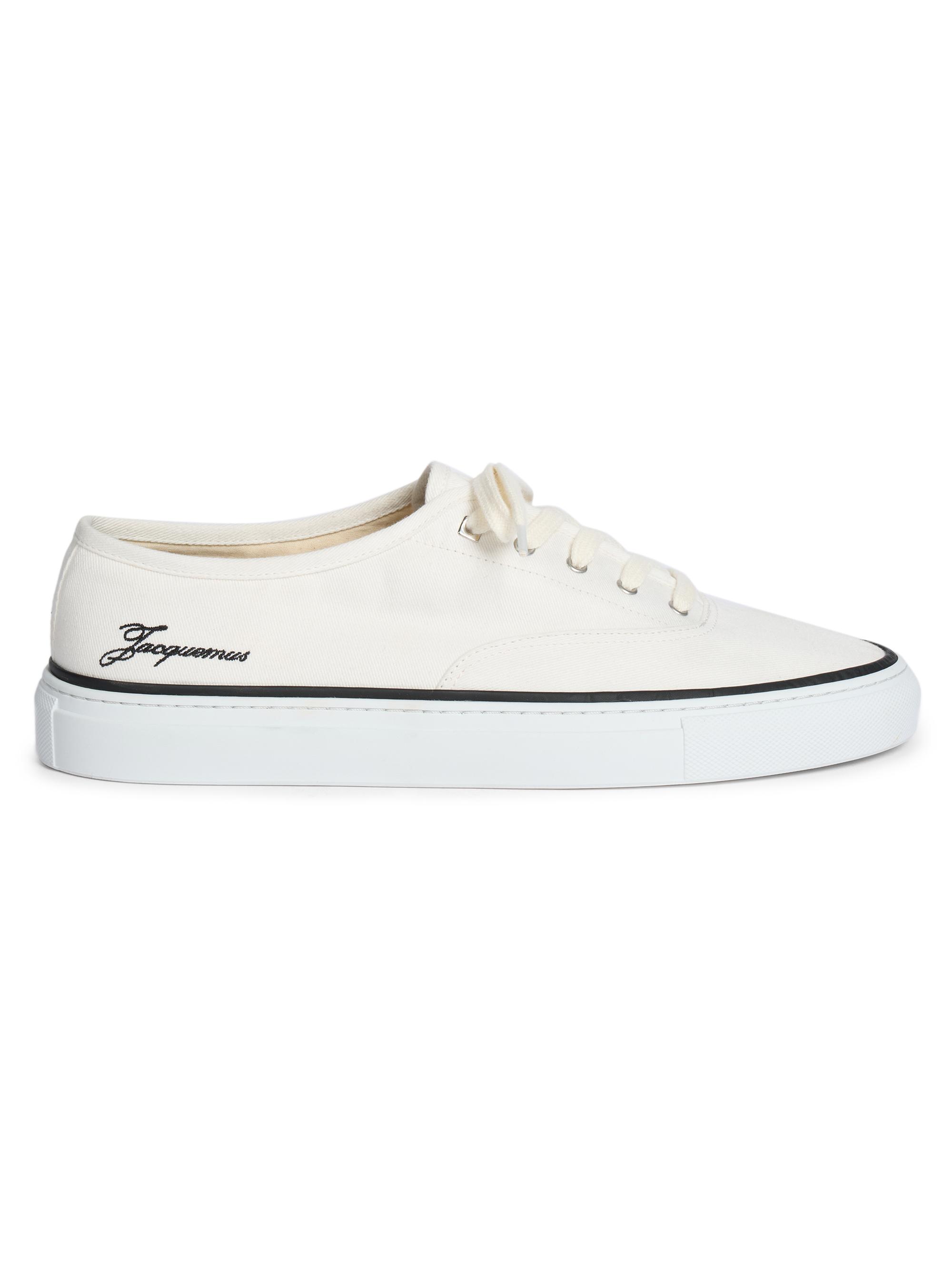 Jacquemus Men's Les Fefe Canvas Sneakers - Khaki