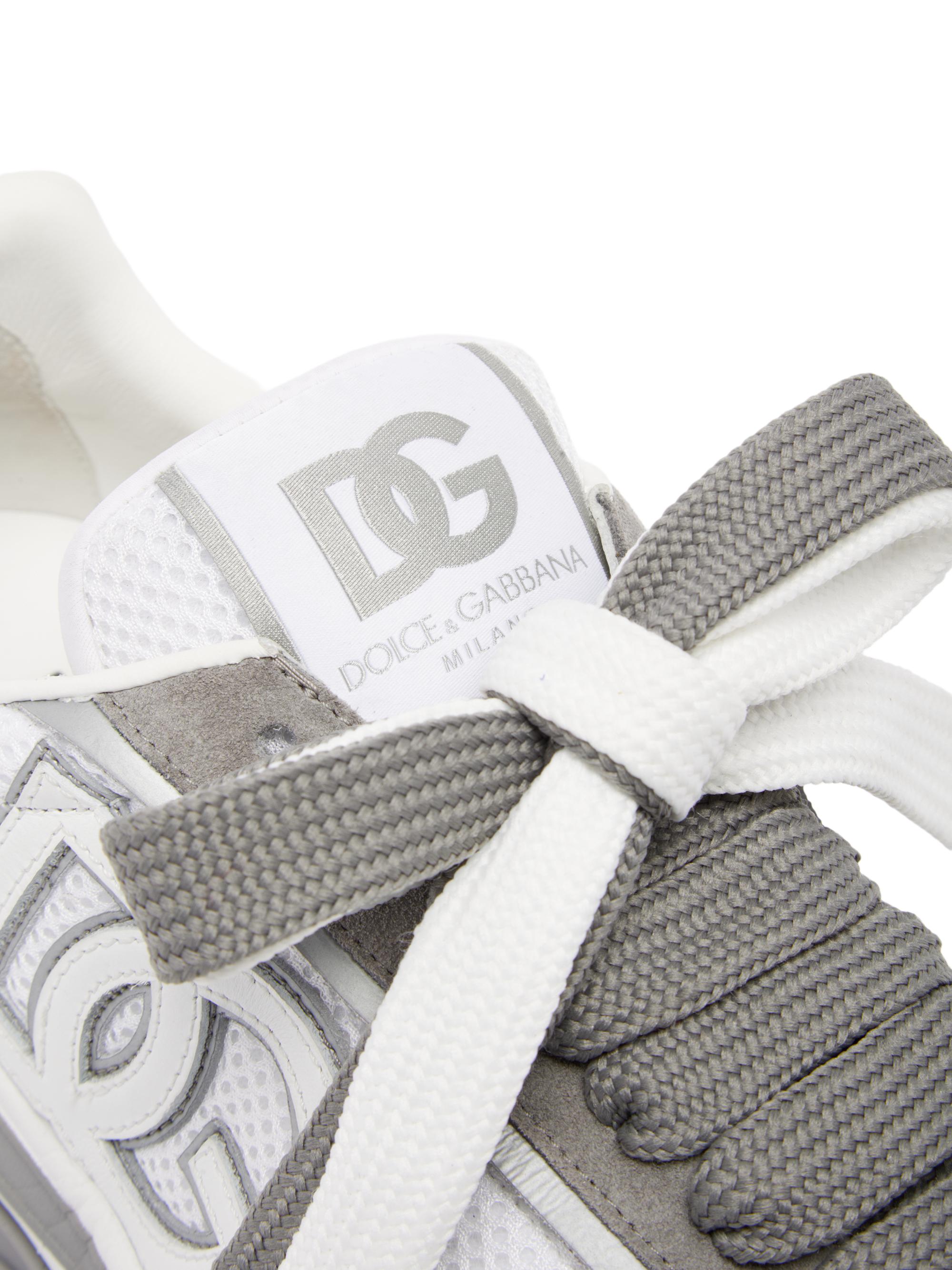 Dolce&Gabbana Logo Two-Tone Nylon & Suede Low-Top Sneakers | Saks