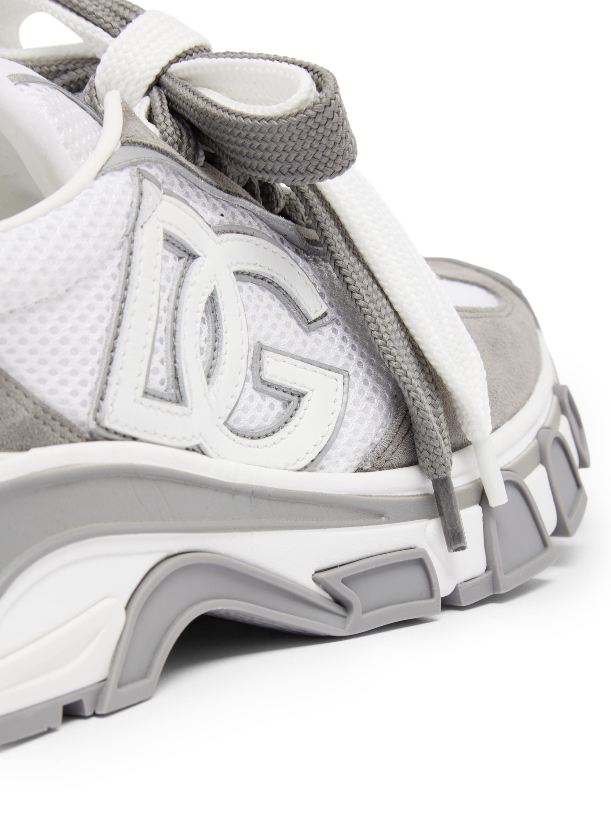 Dolce&Gabbana Logo Two-Tone Nylon & Suede Low-Top Sneakers | Saks