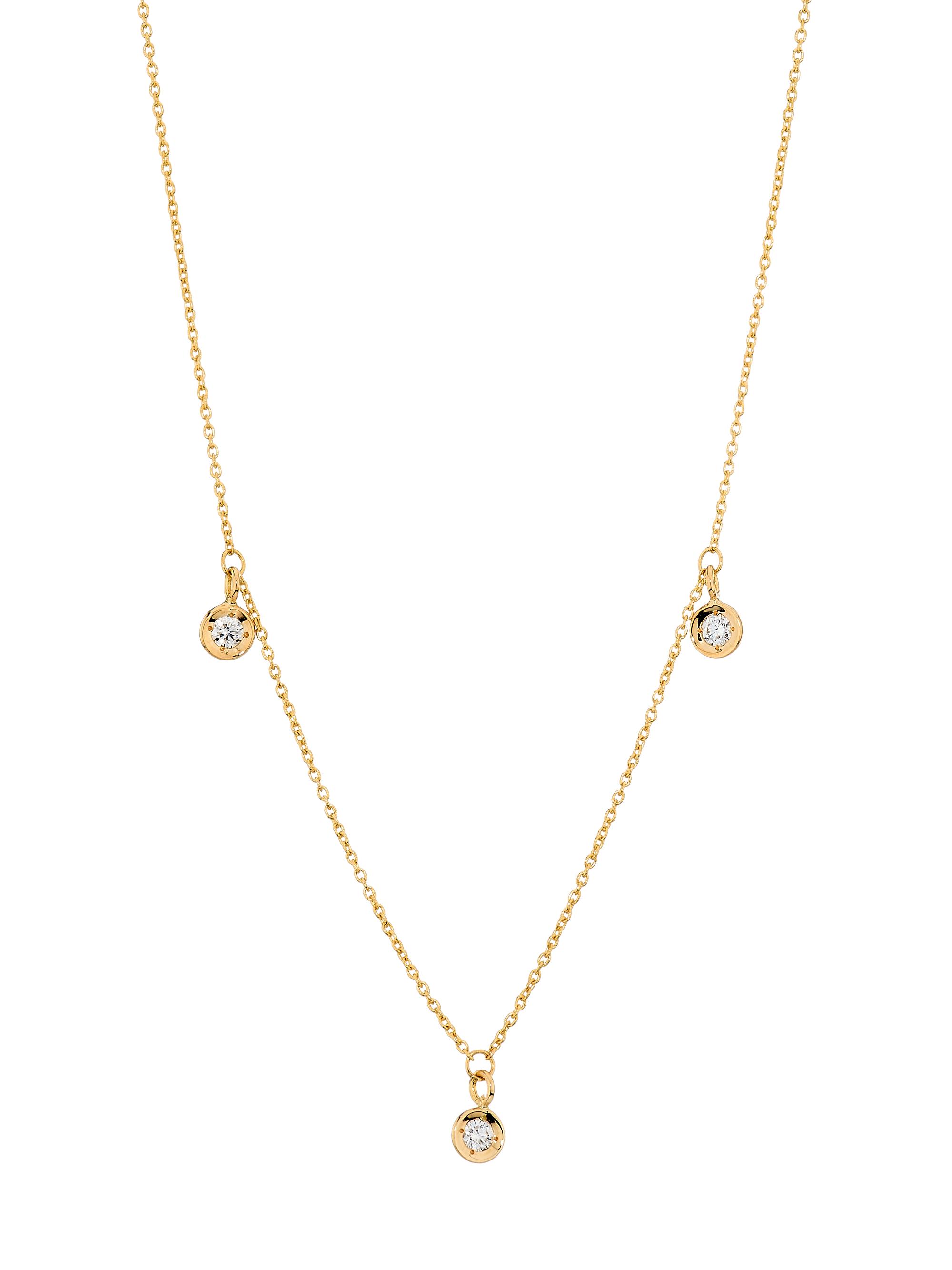 Roberto Coin Women's Tiny Treasures 18K Gold & 0.13 TCW Diamond Necklace - Yellow Gold