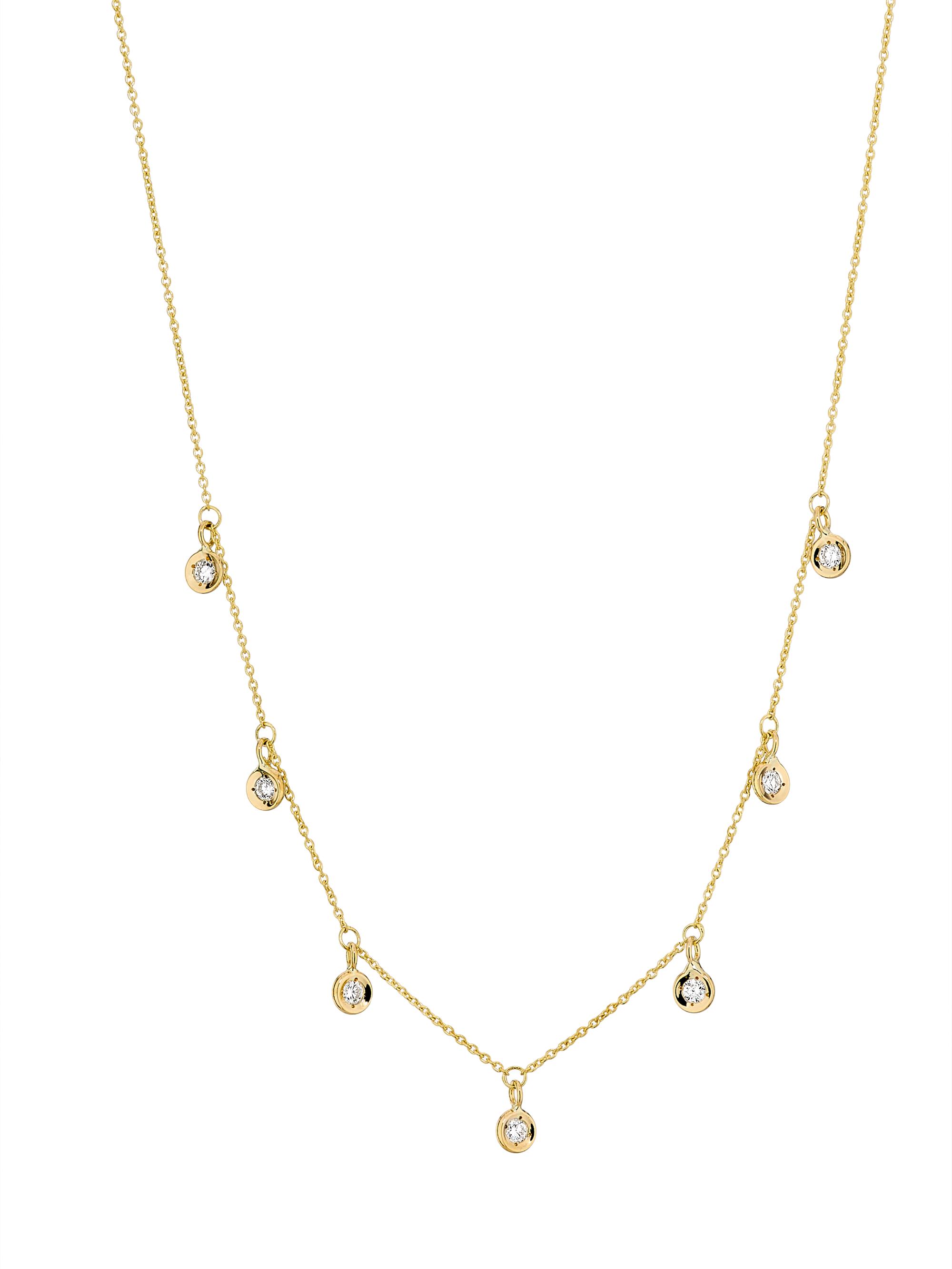 Roberto Coin Women's Tiny Treasures 18K White Gold & 0.33 TCW Diamond Necklace - Yellow Gold