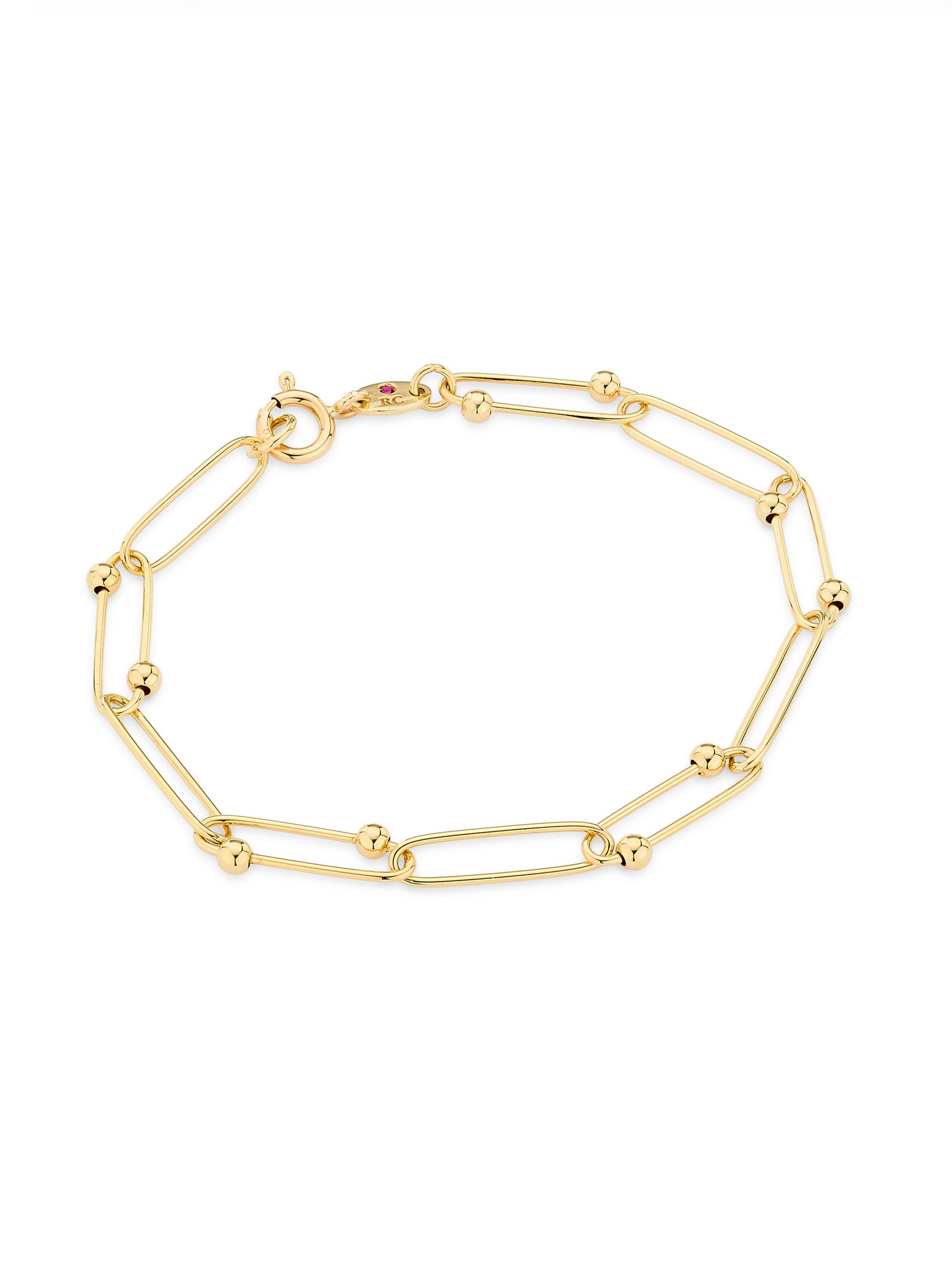 Roberto Coin Women's Tiny Treasures 18K Yellow Gold Ball Chain Bracelet - Yellow Gold
