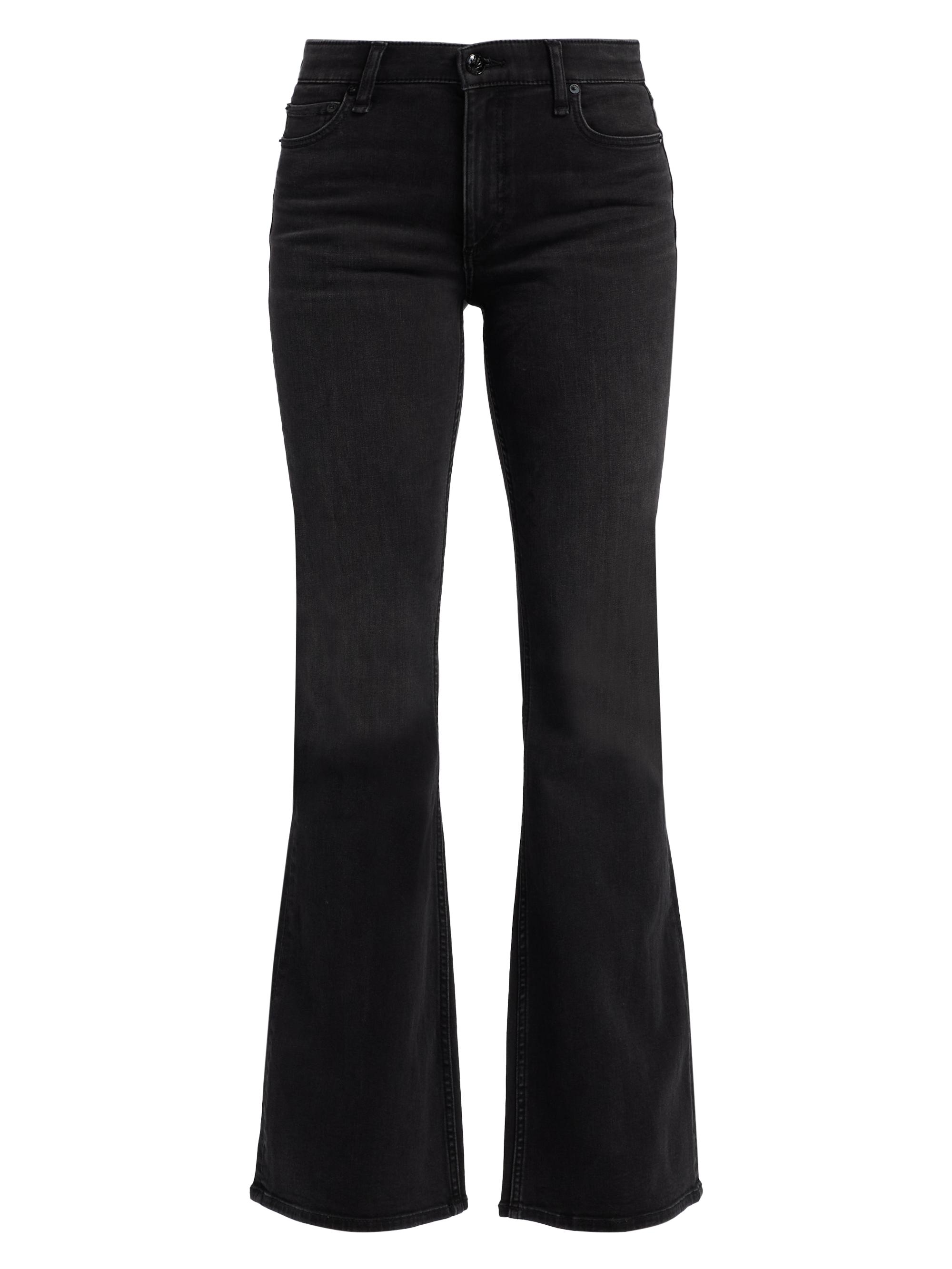 rag & bone Women's Flexi Dahlia High-Rise Flared Jeans - Midnight