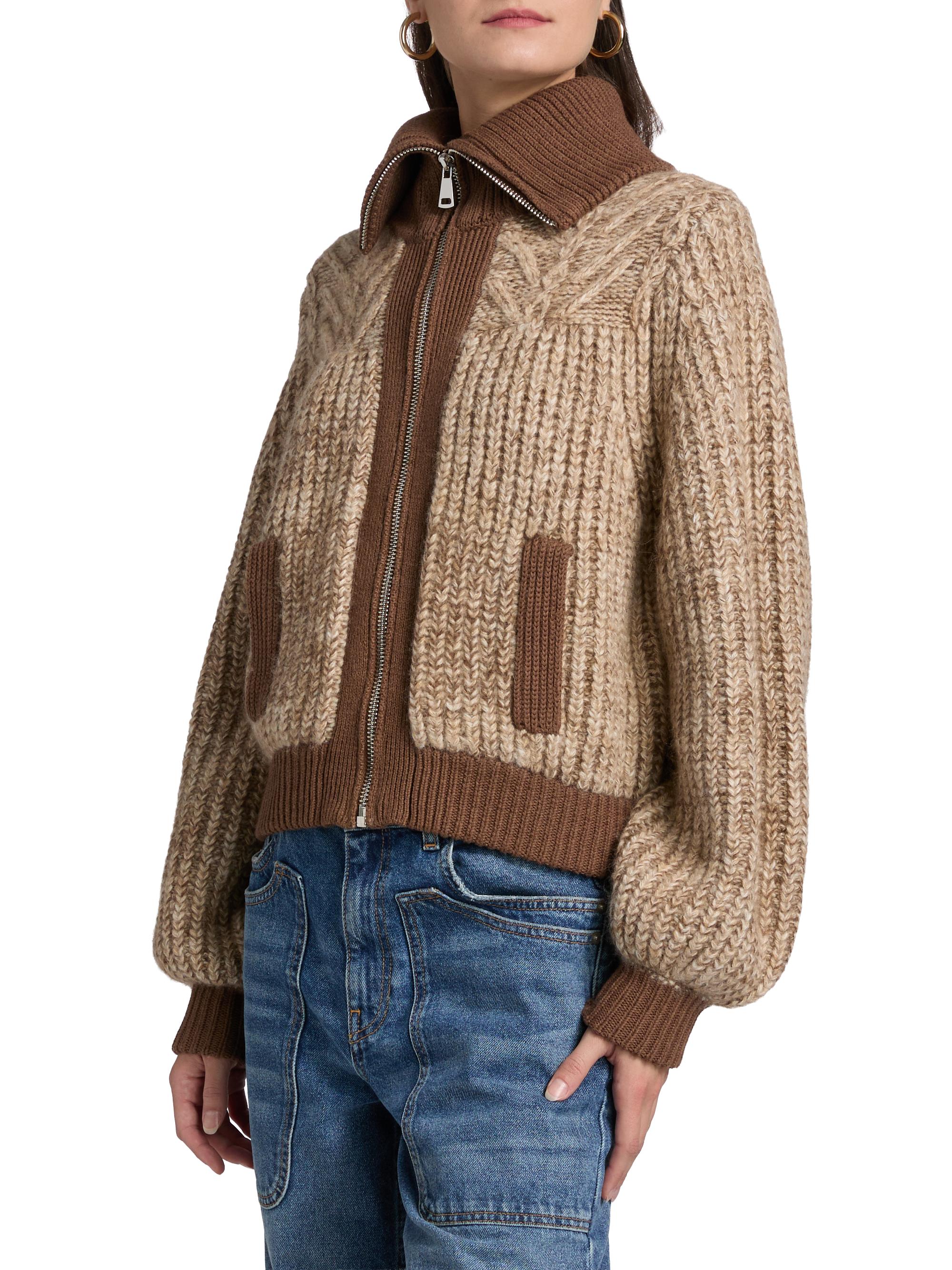 ba&sh Rabel Zip-Front Cardigan | Saks Fifth Avenue