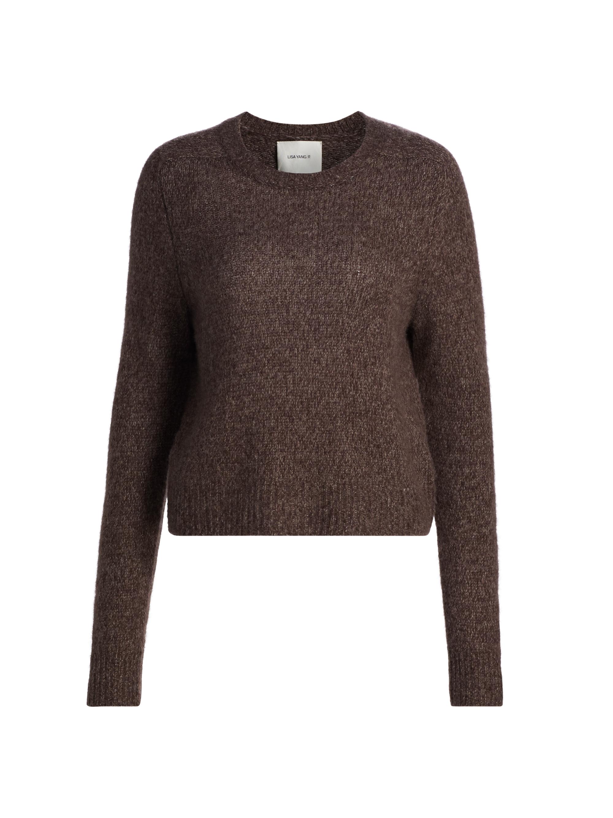 Lisa Yang Women's Solene Cashmere-Silk Regular-Fit Sweater - Soft Bark