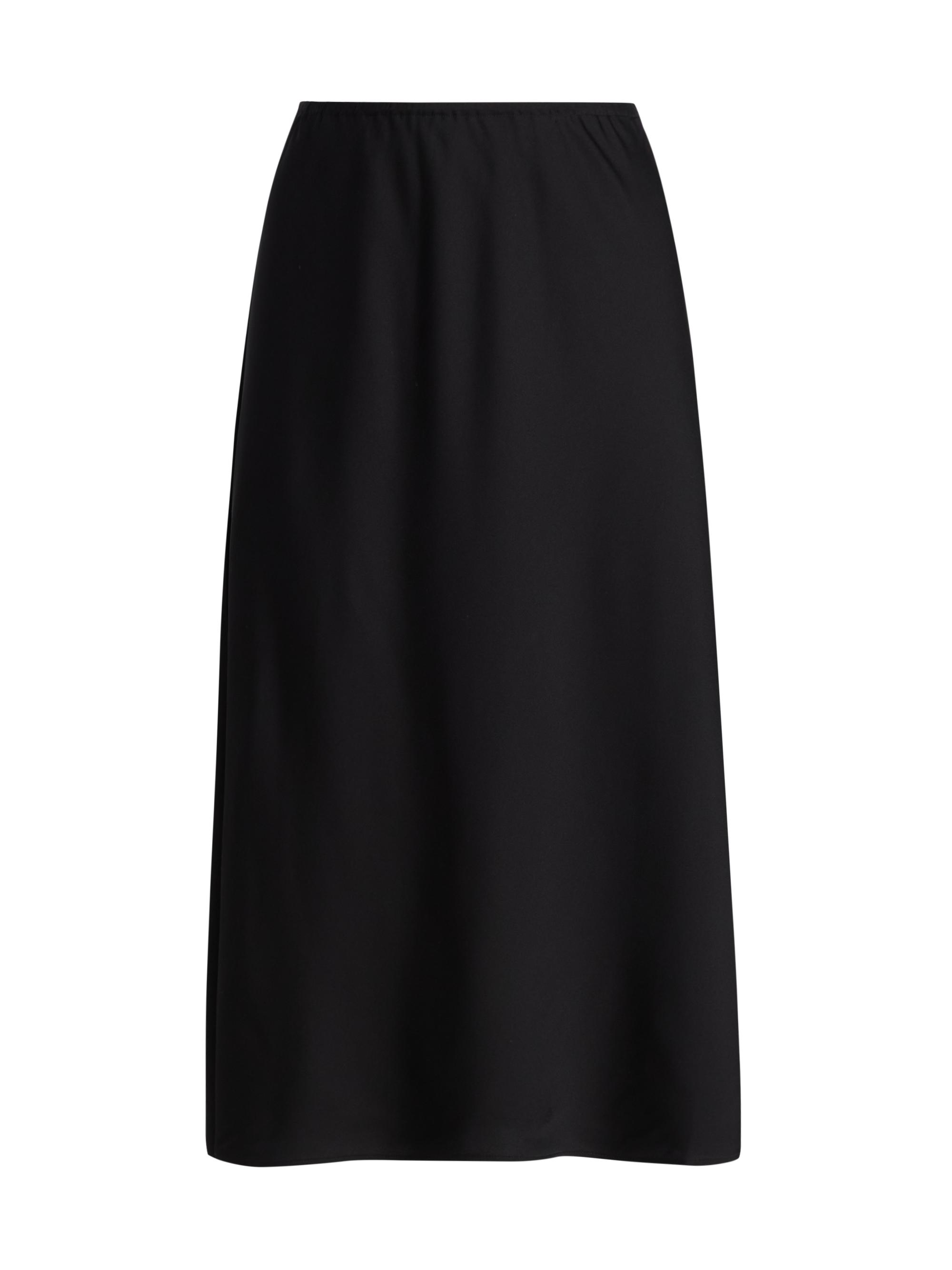 Lisa Yang Women's Flared Silk Midi-Skirt - Midnight