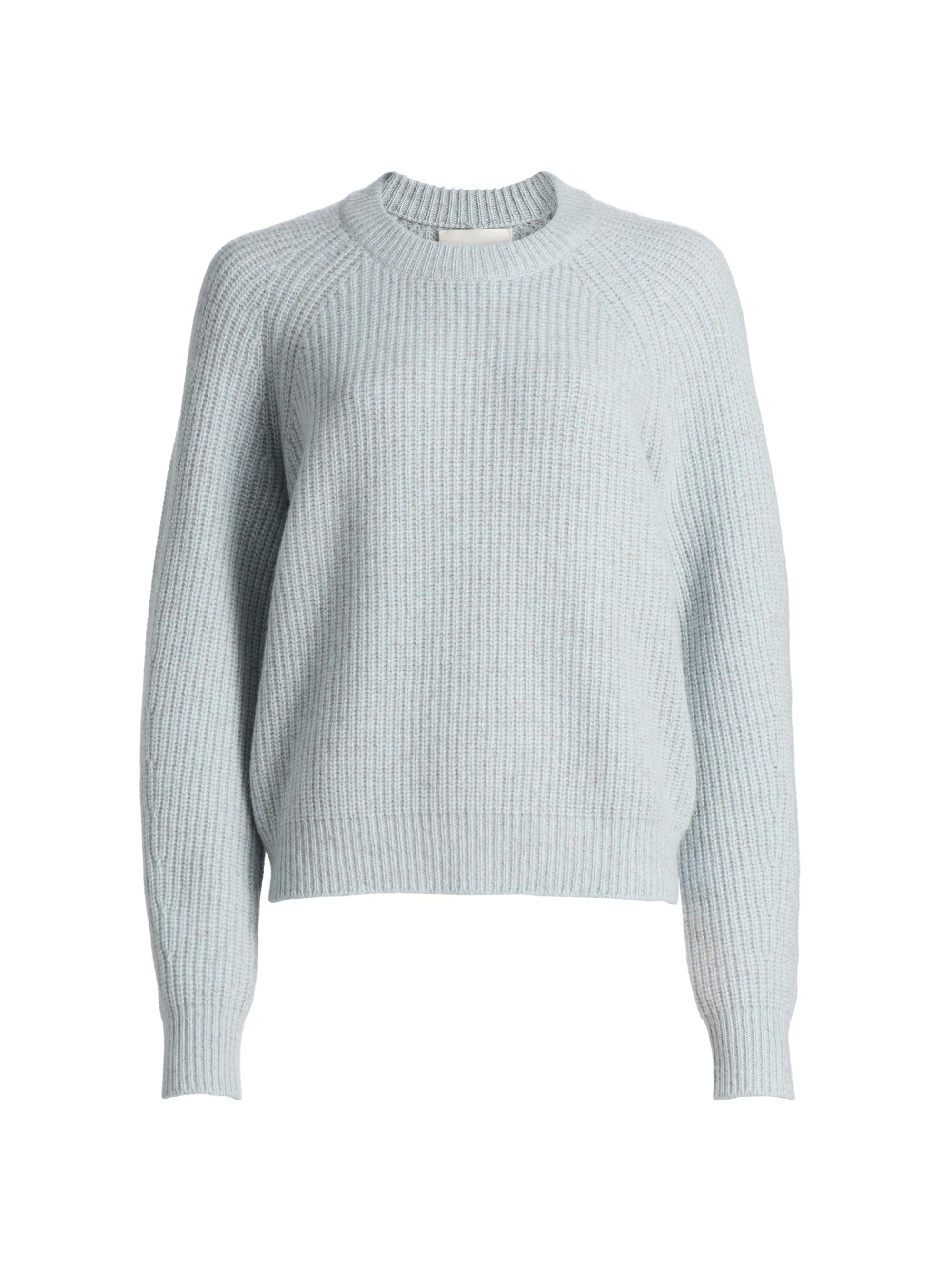 Lisa Yang Women's Miki D Rib-Knit Cashmere Sweater - Misty Blue