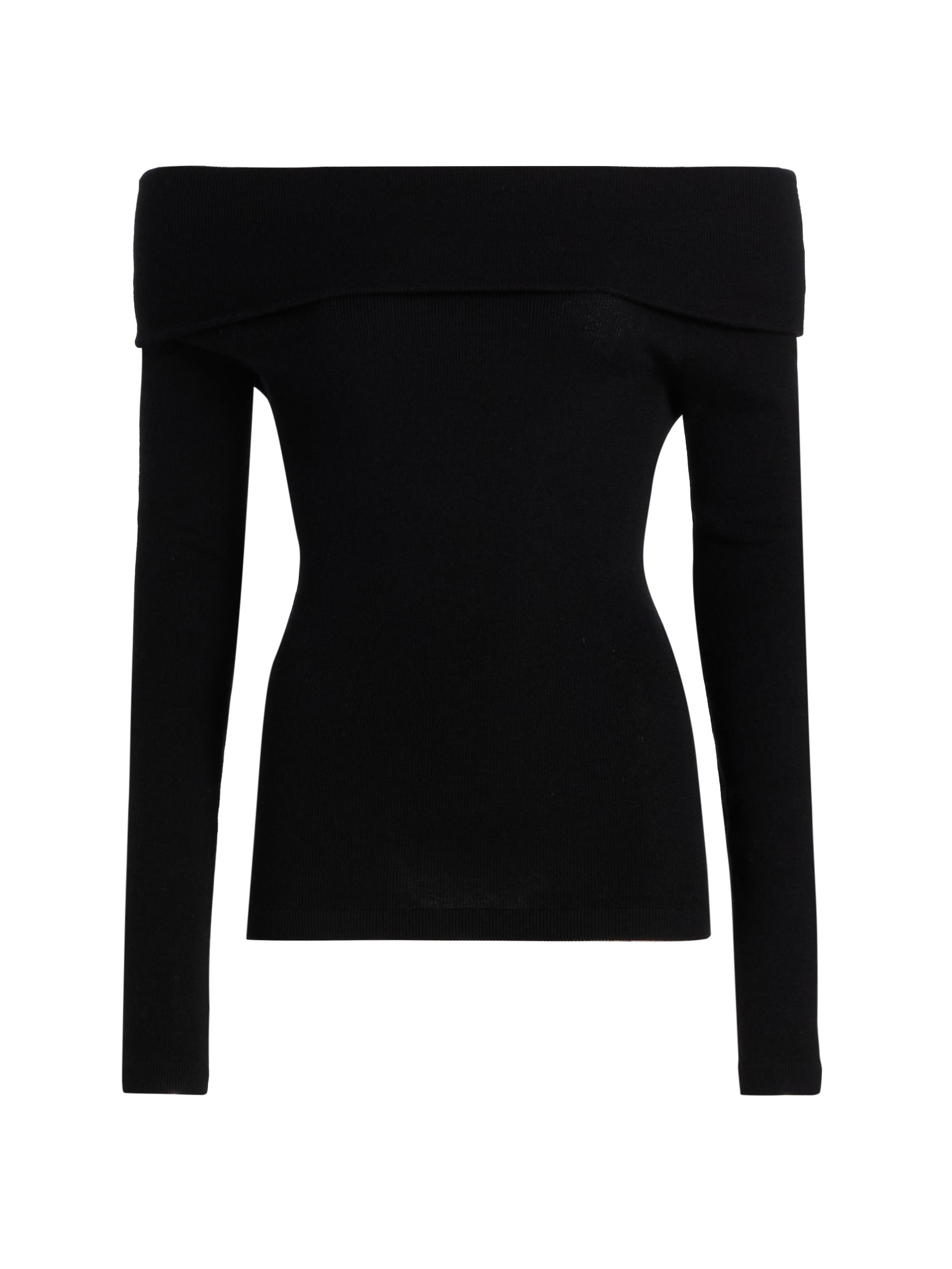 Lisa Yang Women's Claudina Off-the-Shoulder Top - Black