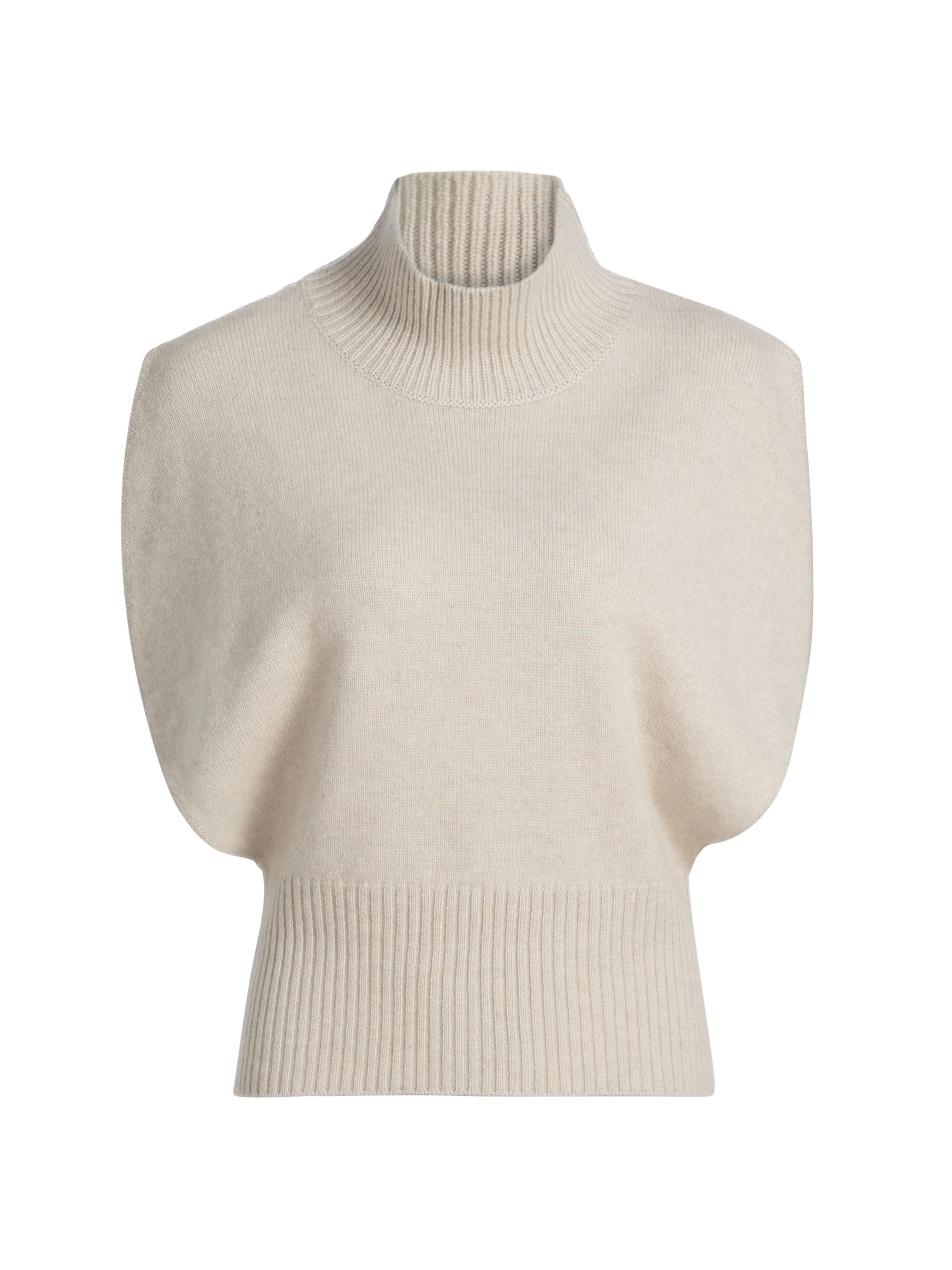 Lisa Yang Women's Zaya Cashmere Sleeveless Dolman Sweater - Oyster