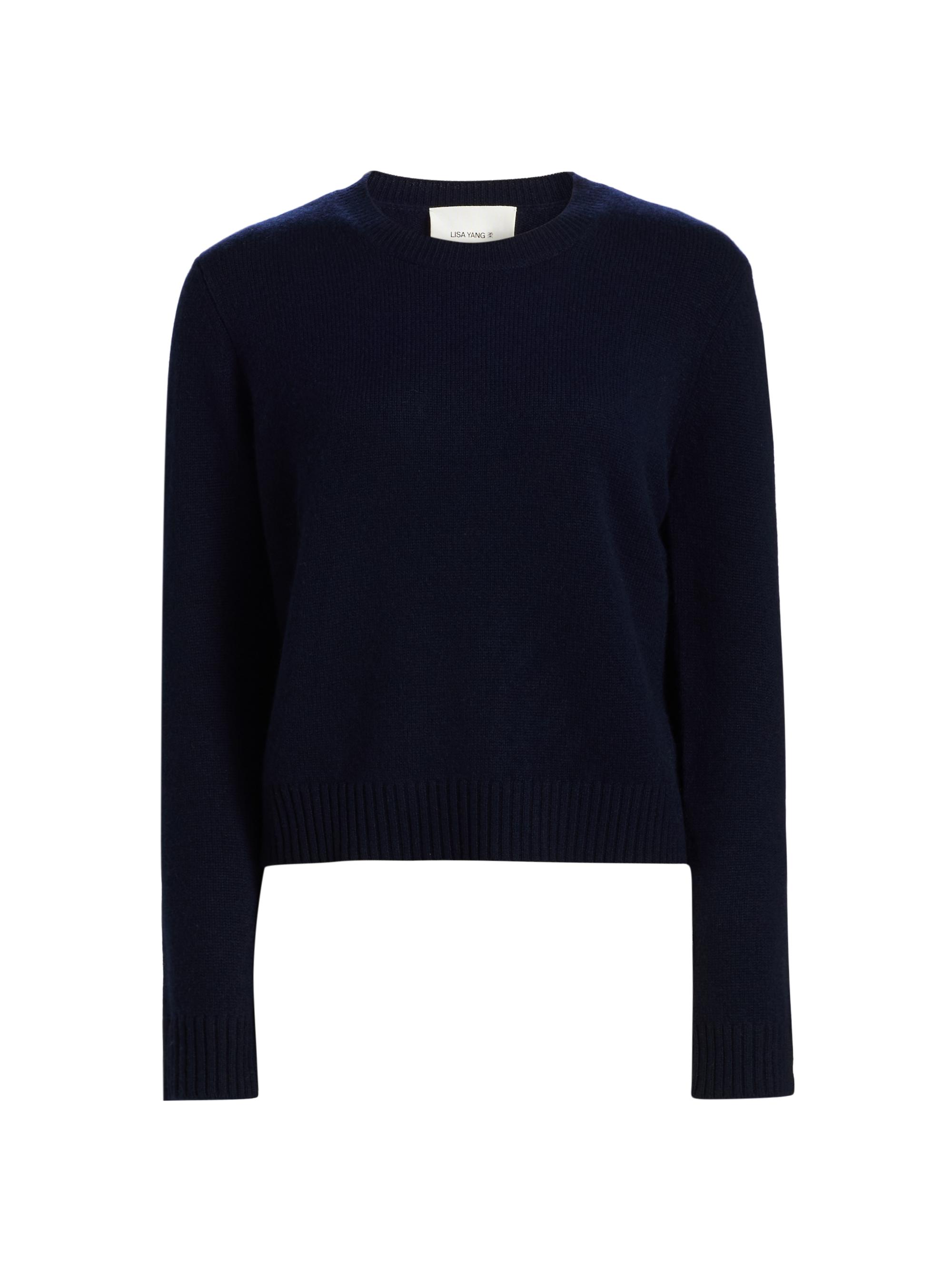 Lisa Yang Women's Mable Cashmere Crewneck Sweater - Navy