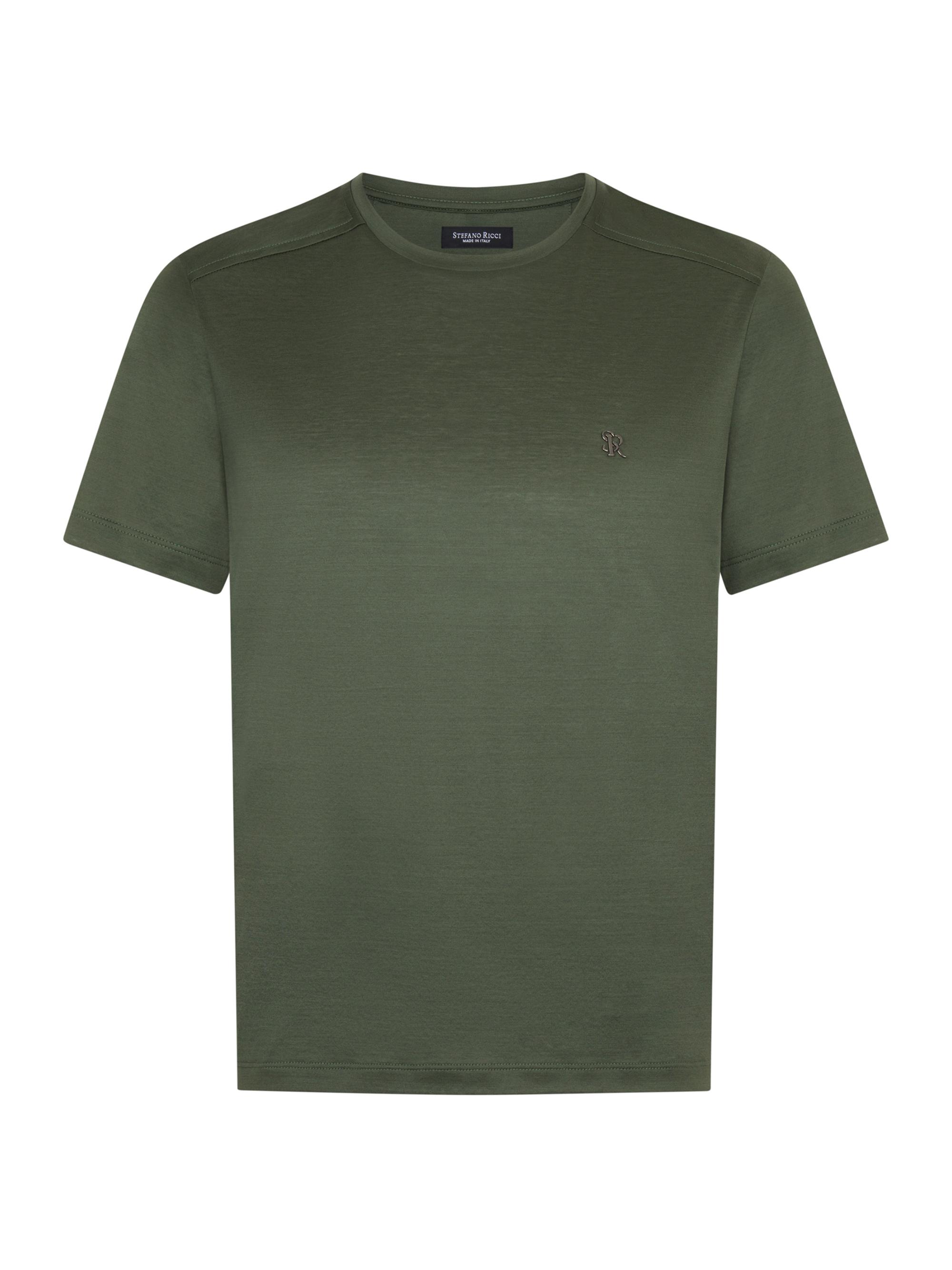 Stefano Ricci Men's Cotton T-Shirt - Dark Green