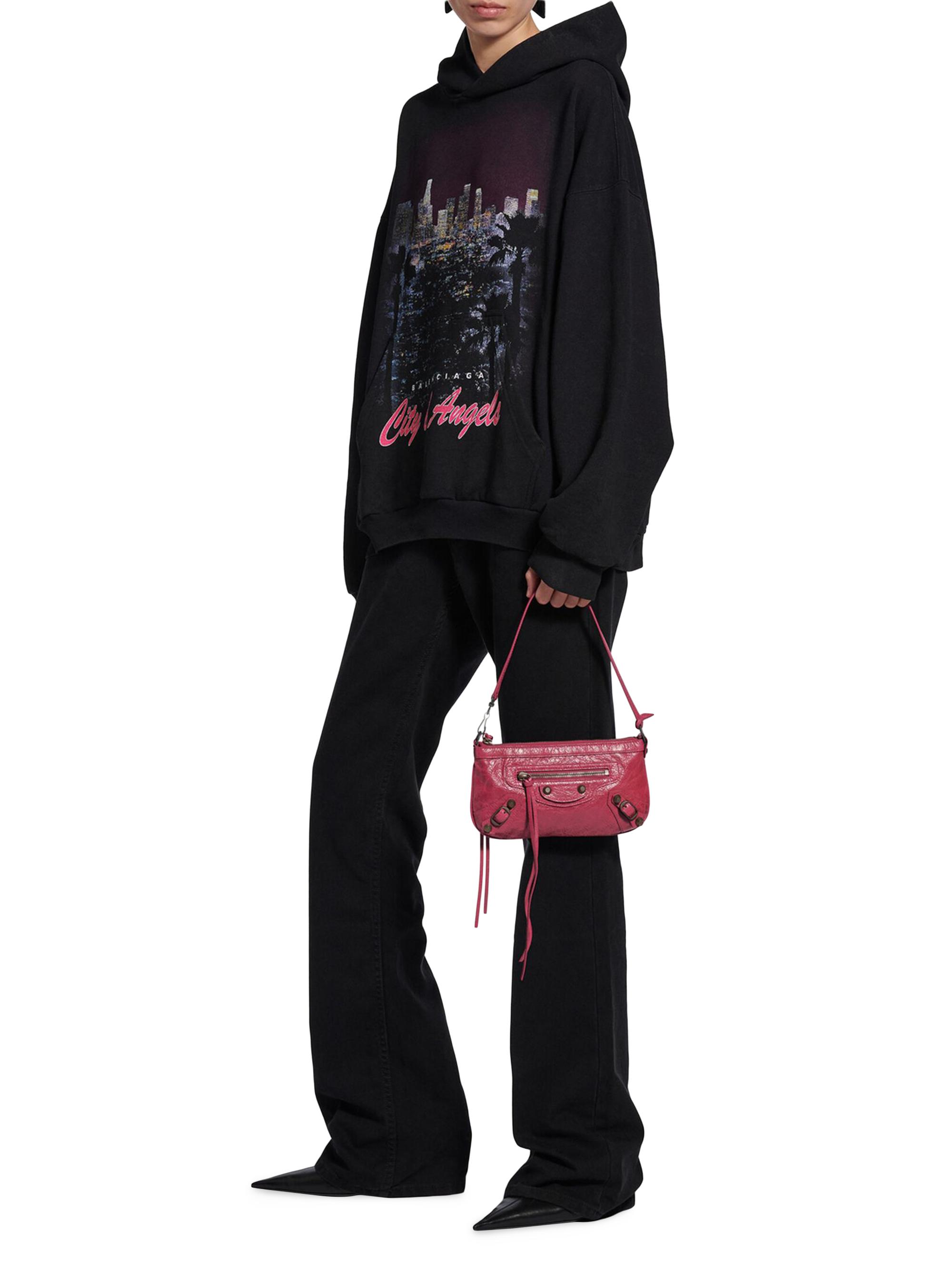 Balenciaga Women's Le City Pouch Crossbody Bag - Framboise