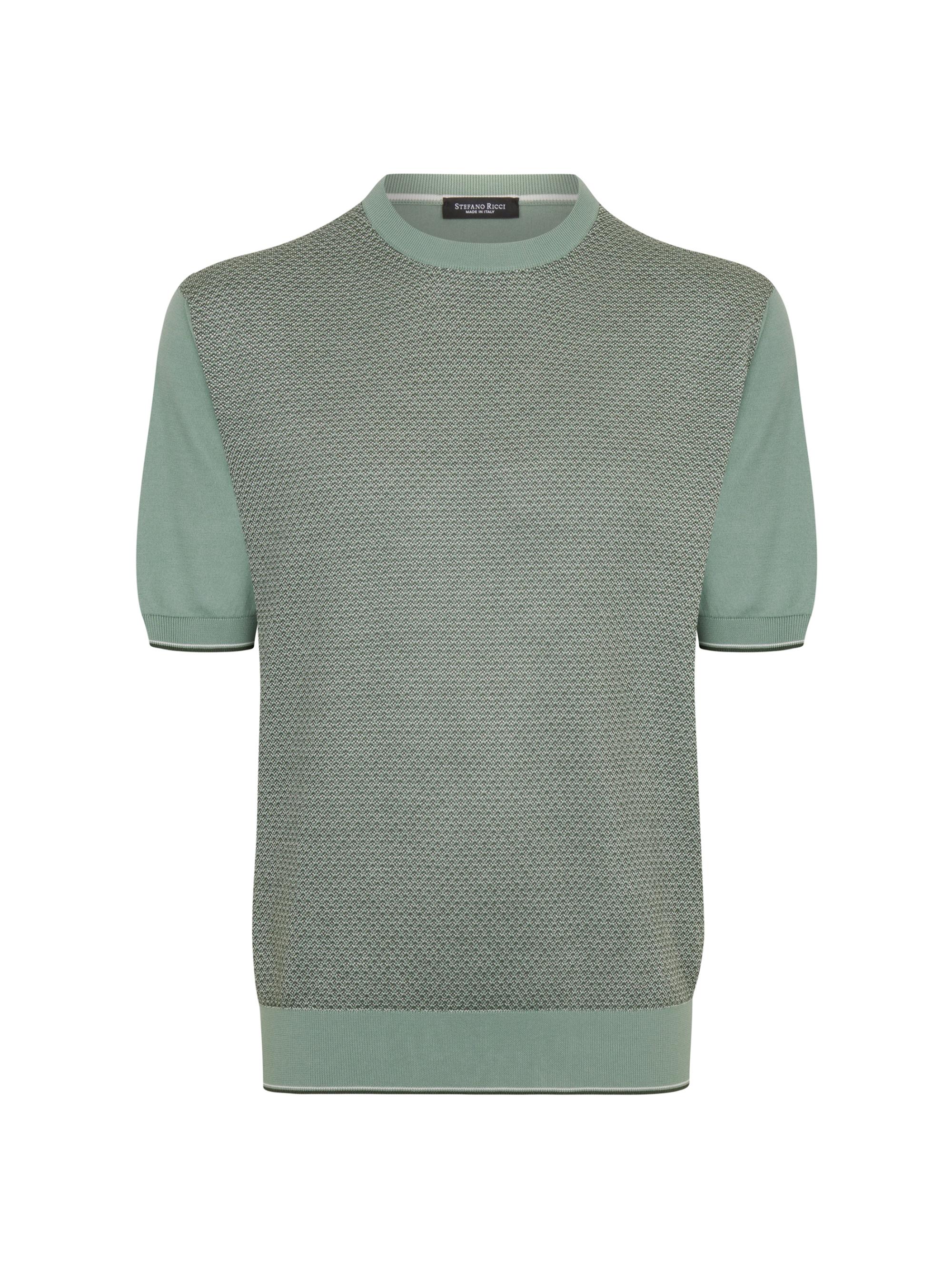 Stefano Ricci Men's Cotton and Silk Crewneck Sweater - Green Sage