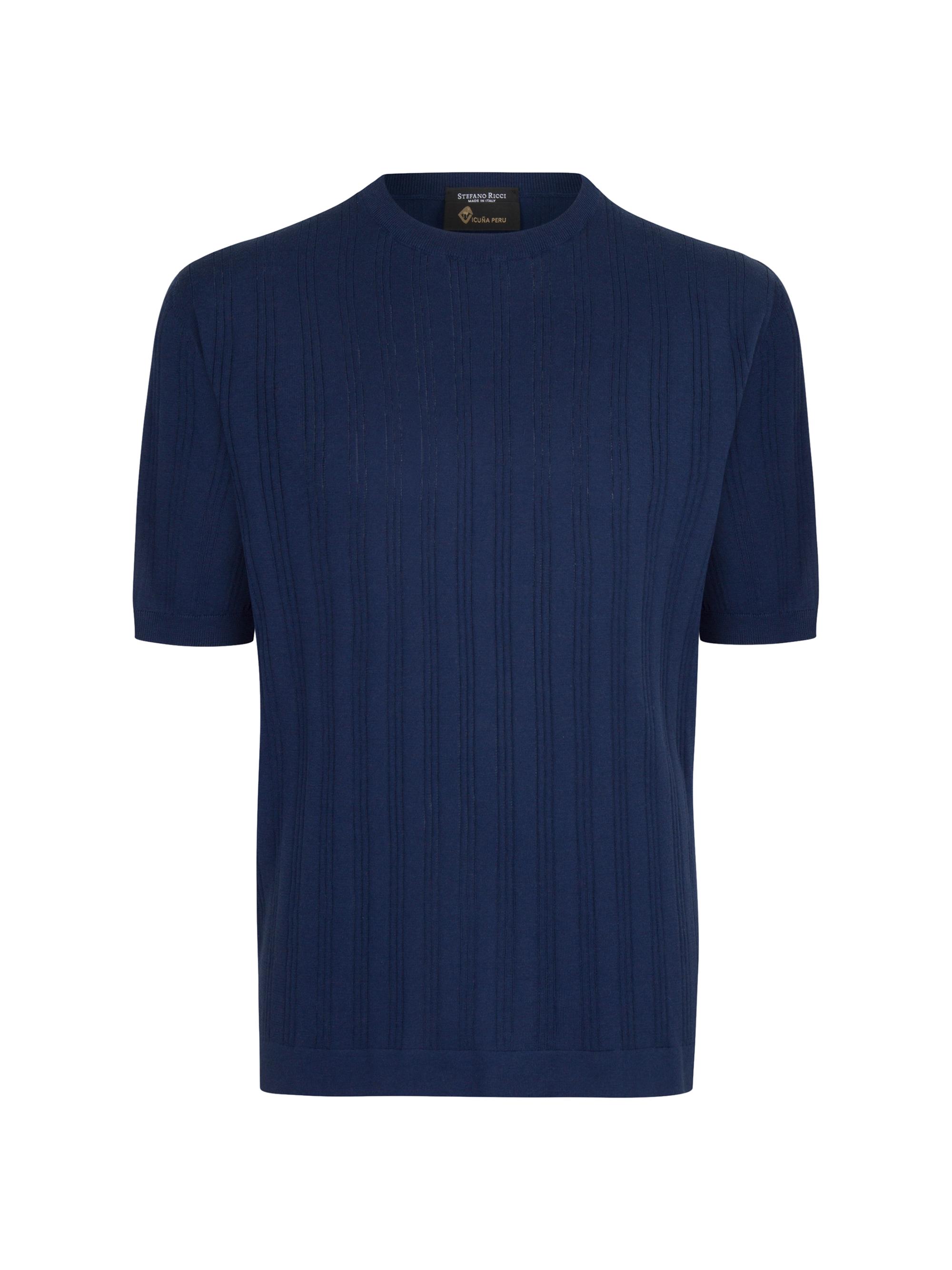 Stefano Ricci Men's Exclusive Vicuna and Cotton Sweater - Deep Blue