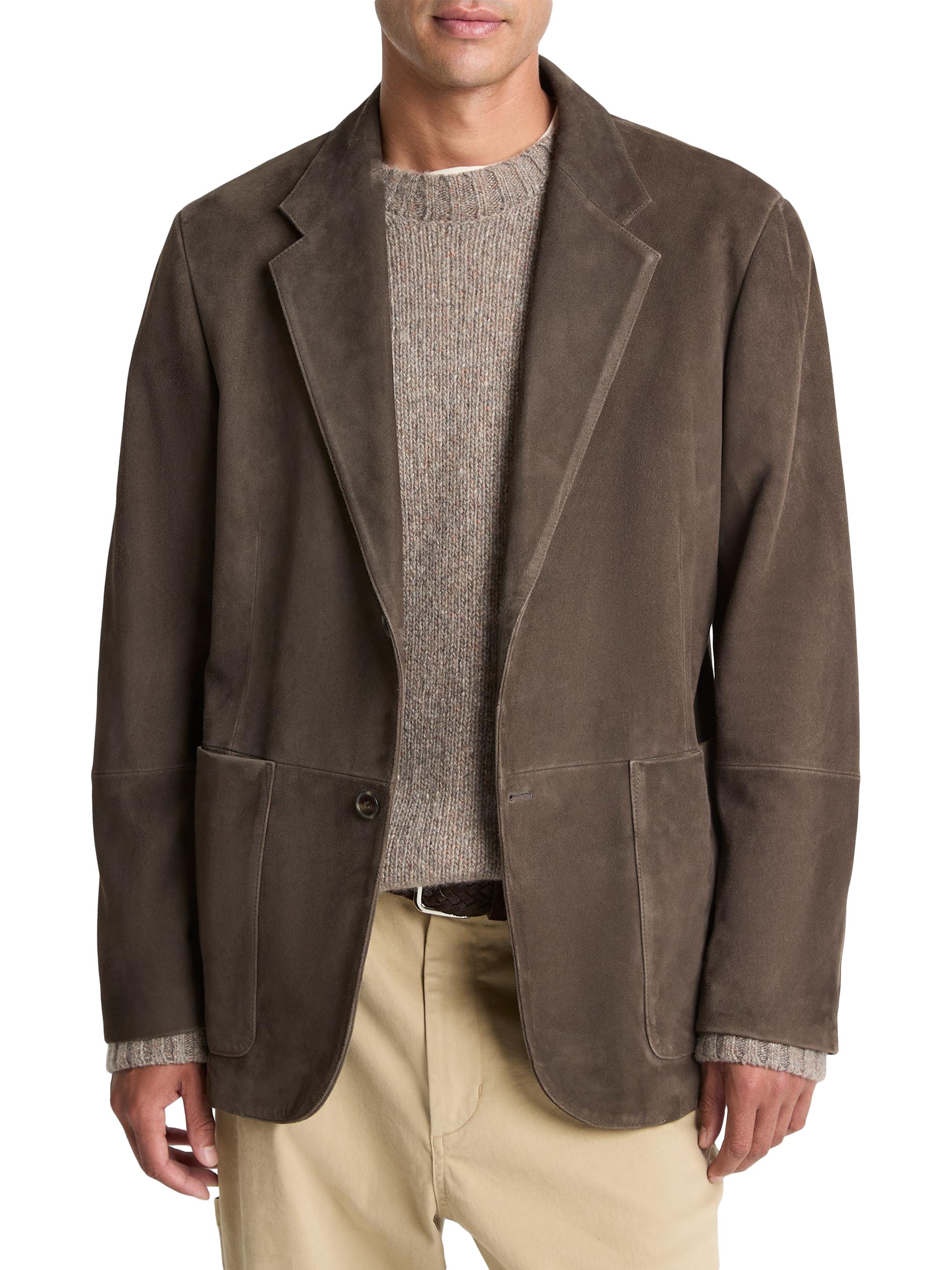 Vince Men's Tailored Suede Blazer - Downtown
