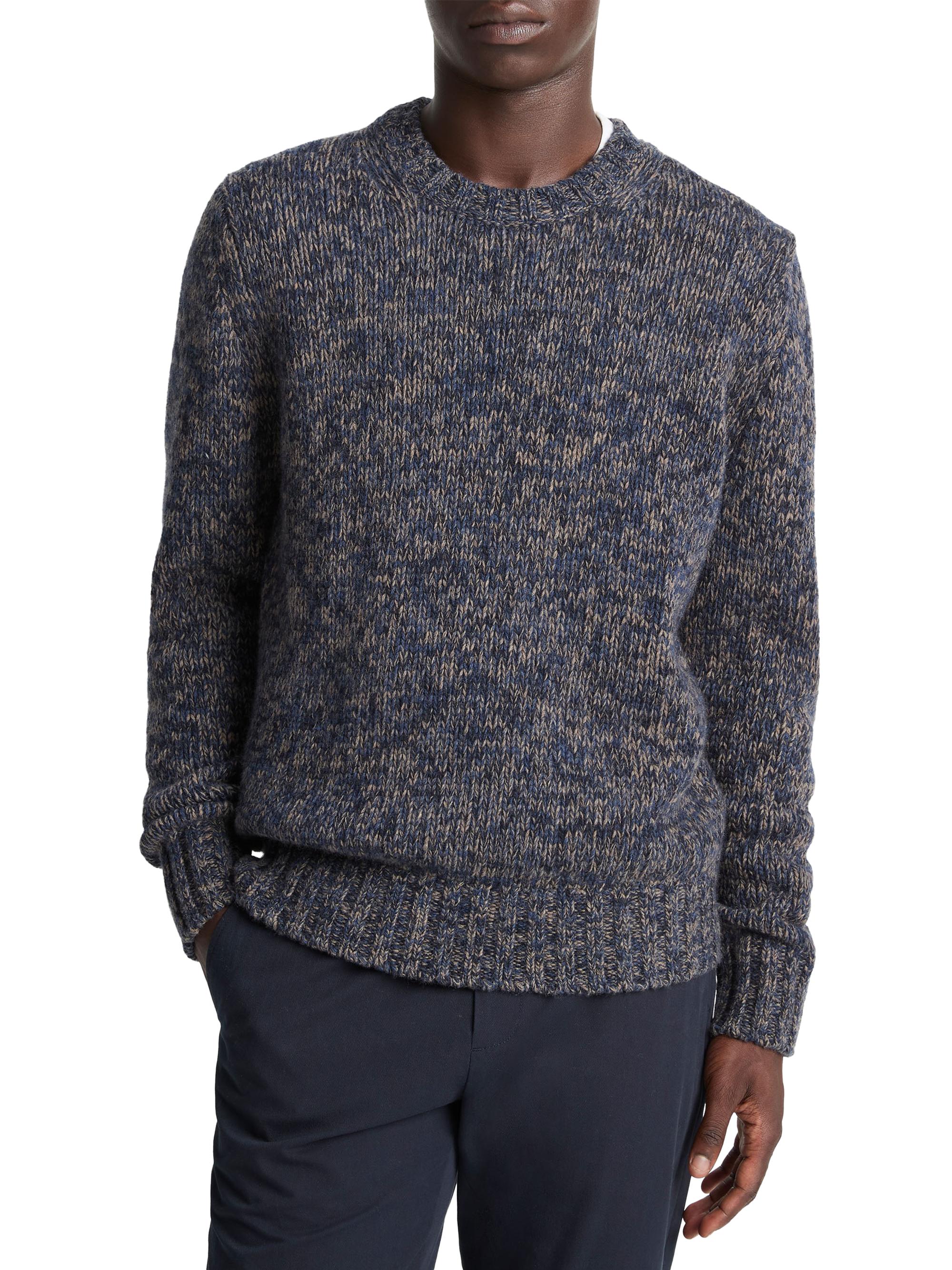 Vince Men's Mega Marl Crewneck Sweater - Coastal Combo