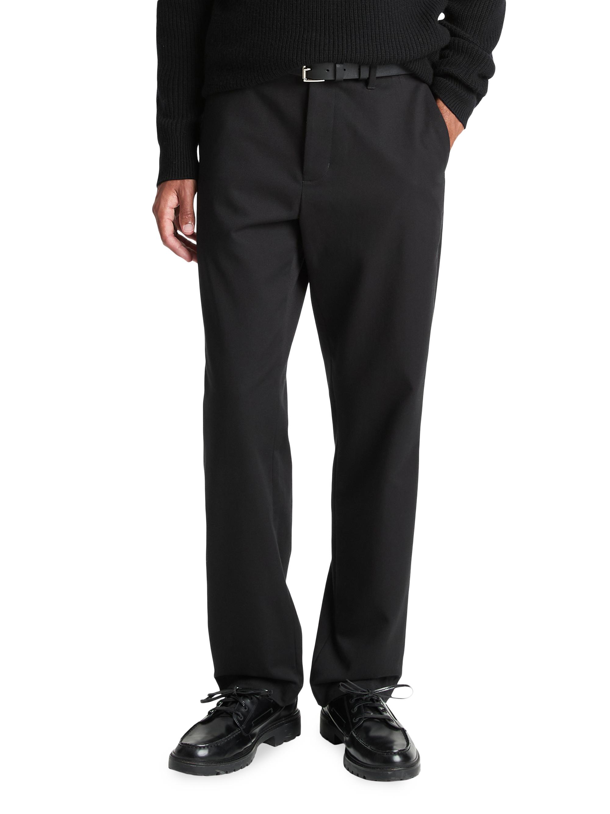 Vince Owen Officer Cotton Chino Pants - Black | Vêtir