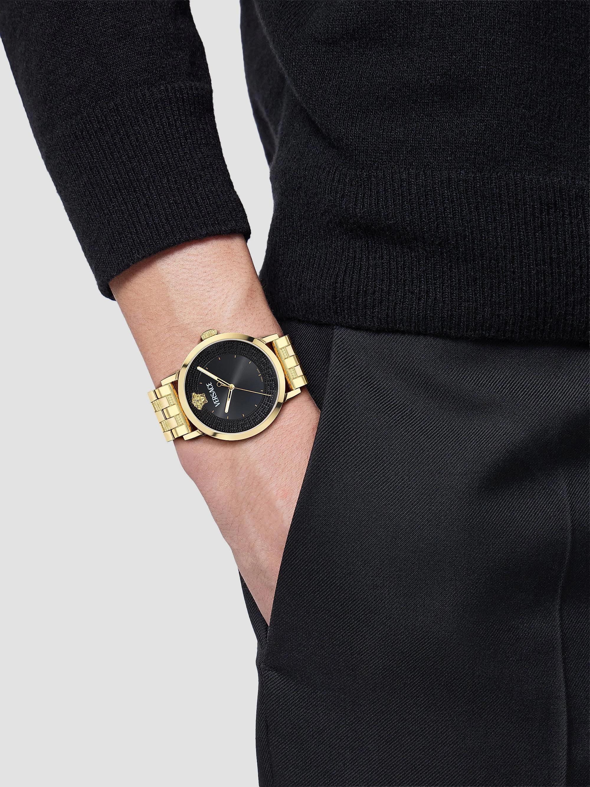 Versace Ren 364 Gold-Plated Stainless Steel Bracelet Watch/40MM