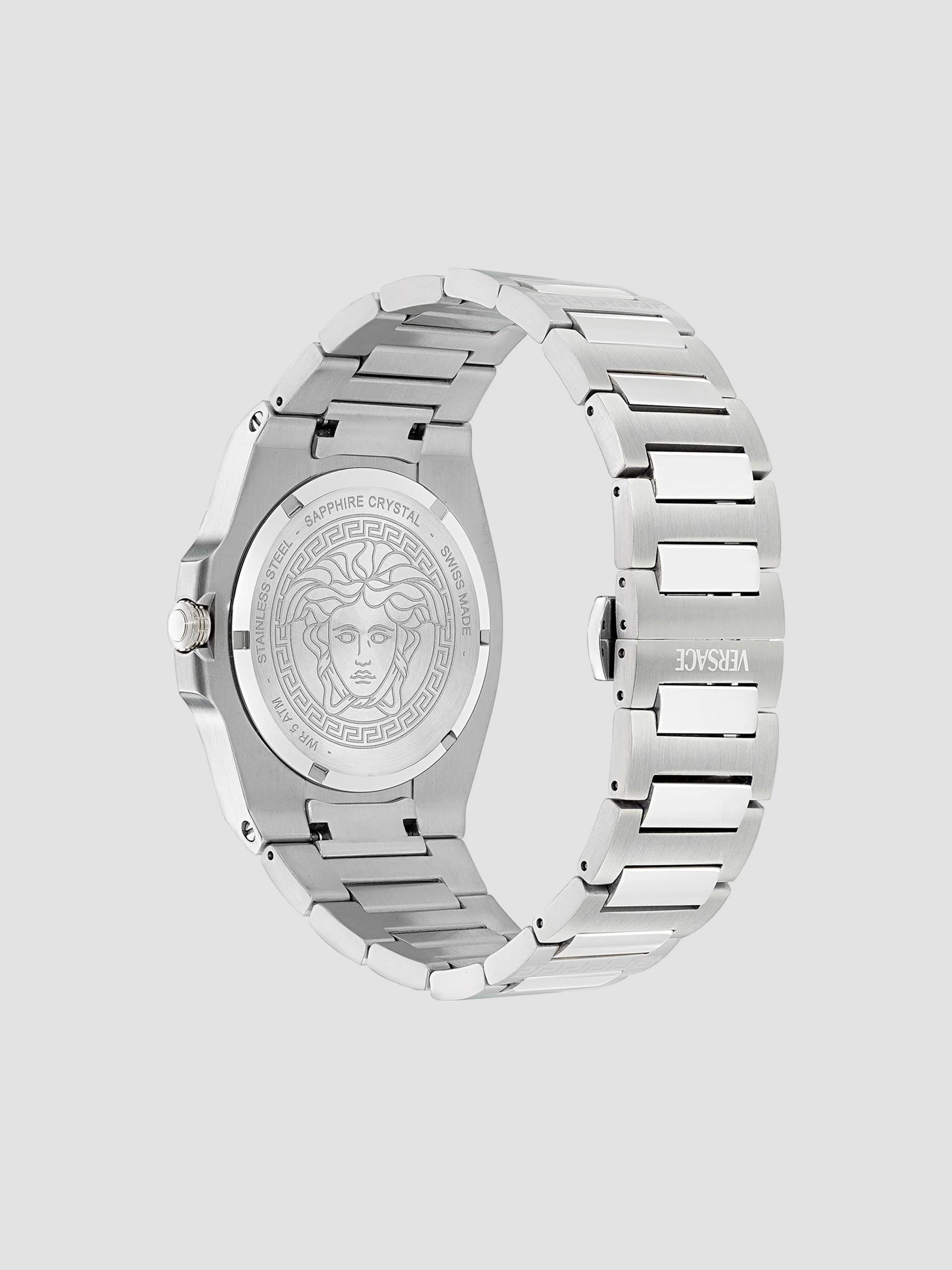 ??VERSACE SOLID STAINLESS STEEL WATCH Amazon.com: Versace Sport Chrono Collection Luxury Mens  main image 3