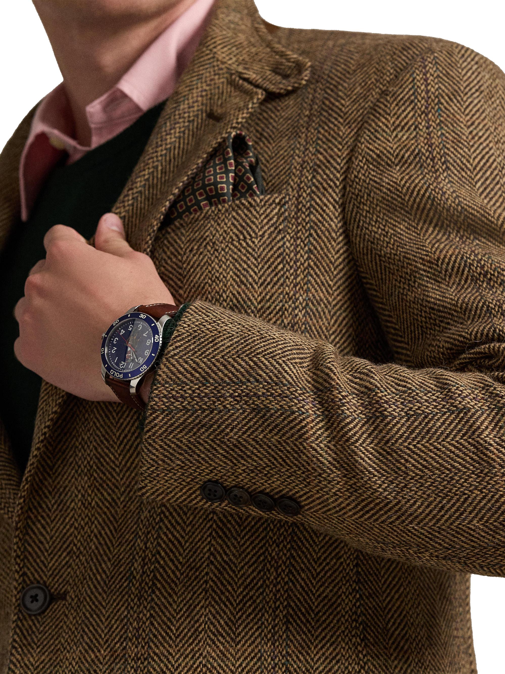 Polo Ralph Lauren Herringbone Wool-Suede Blazer | Saks Fifth Avenue