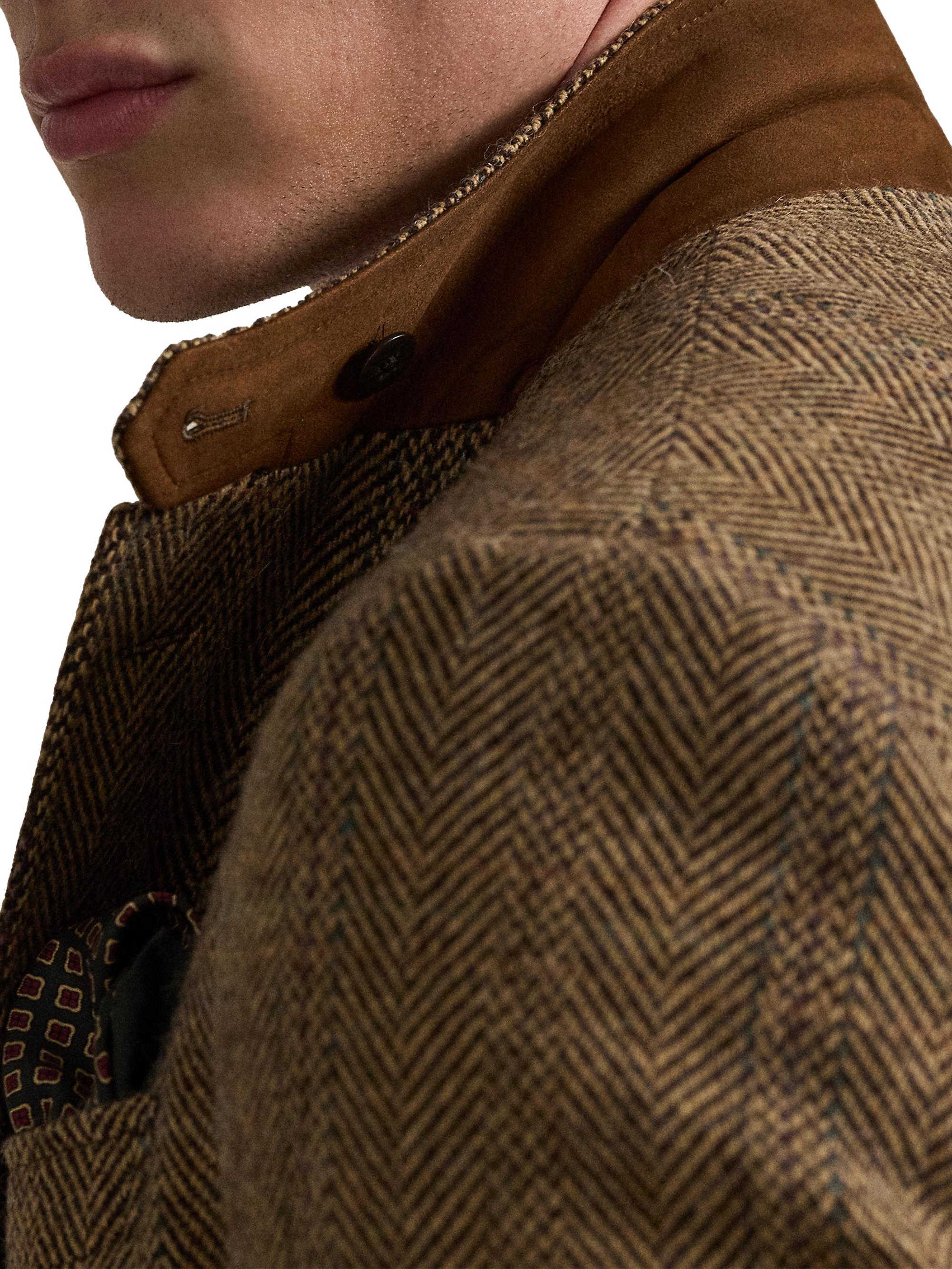 Polo Ralph Lauren Herringbone Wool-Suede Blazer | Saks Fifth Avenue