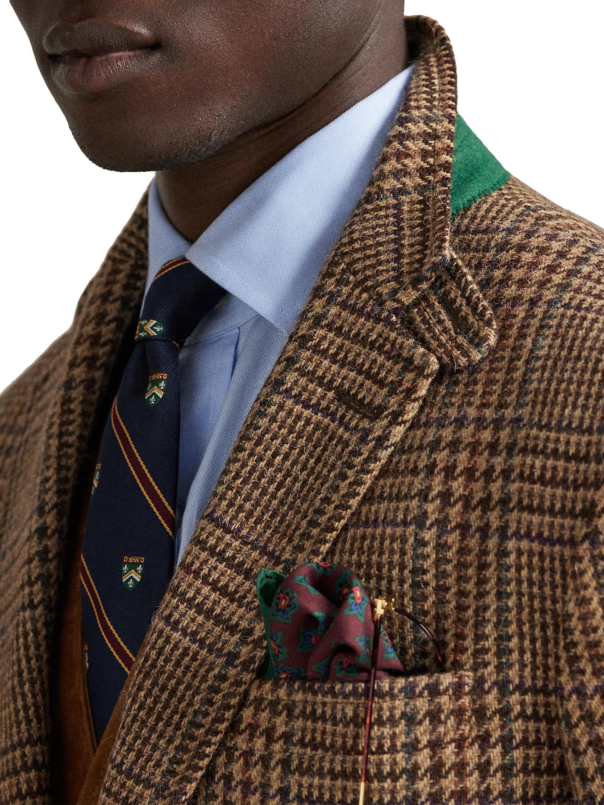 Polo Ralph Lauren Plaid Wool Single-Breasted Blazer | Saks Fifth 