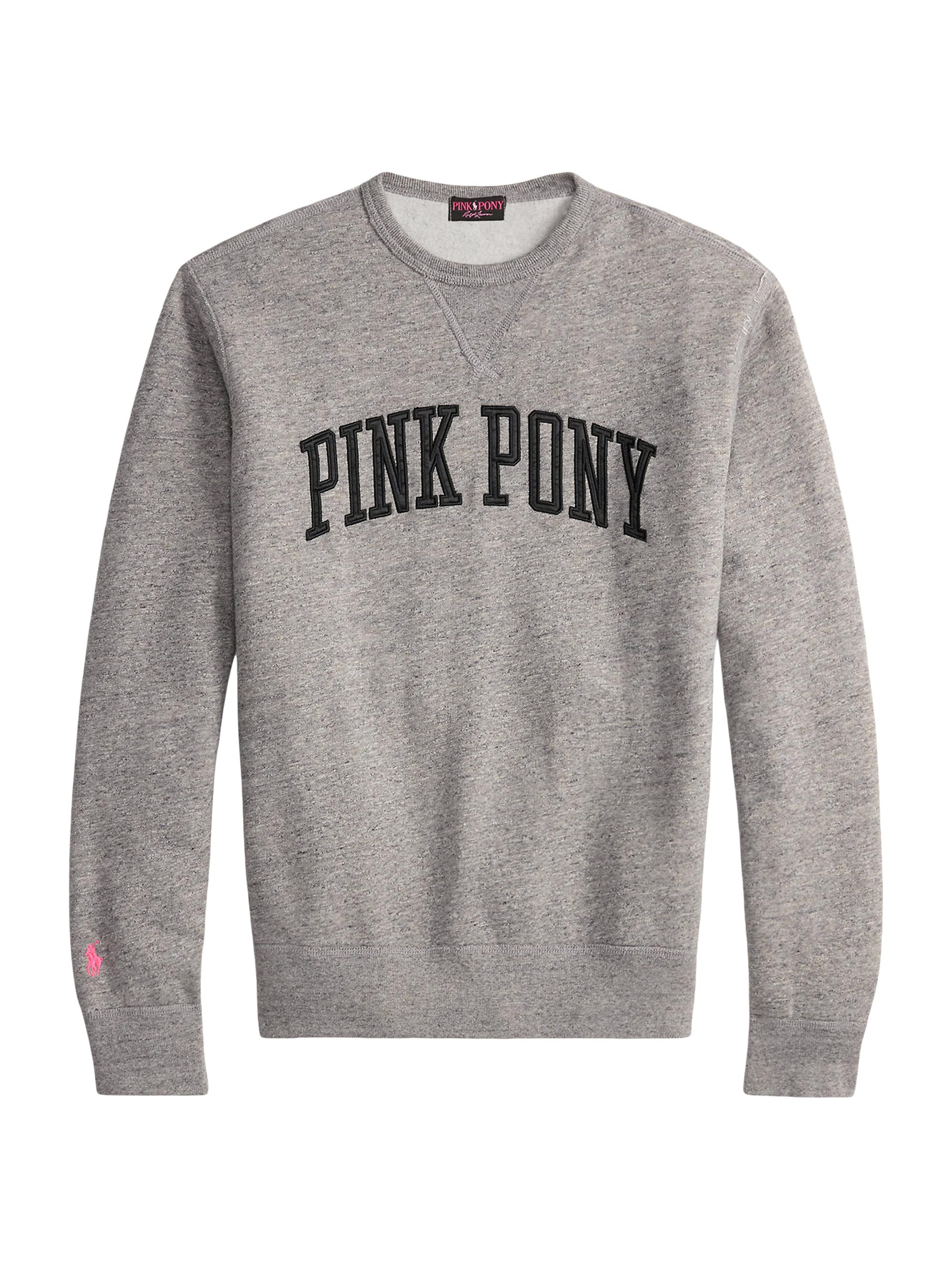 Ralph Lauren PINK PONY フリース スウェット 裏起毛 0400024786005_DARKGREYHEATHER?