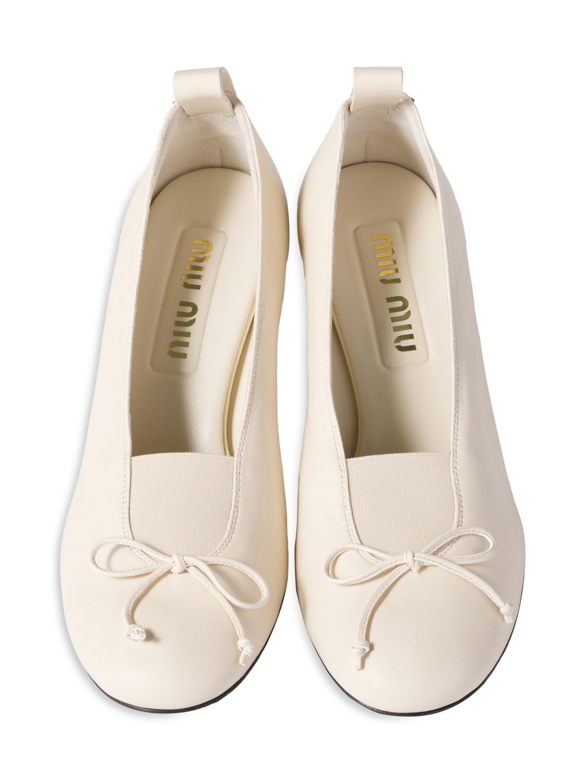 Miu Miu Nappa Leather Pumps | Saks Fifth Avenue