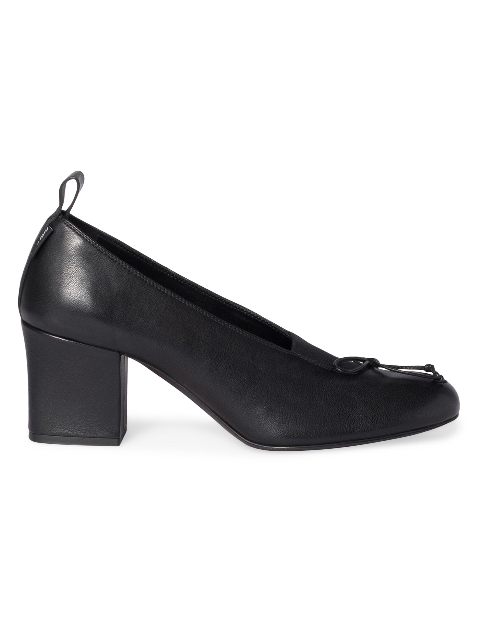 Miu Miu Women's Nappa Leather Pumps - Black