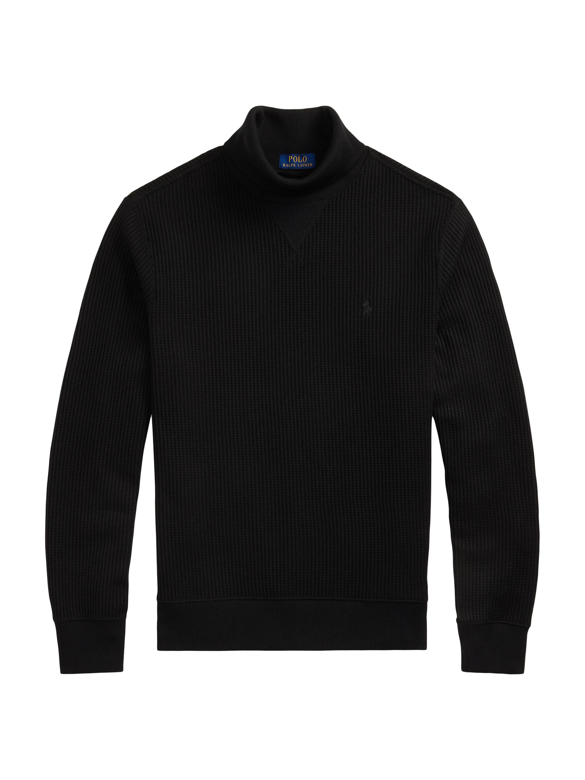 Polo Ralph Lauren Waffle Knit Stretch Cotton Turtleneck Sweater