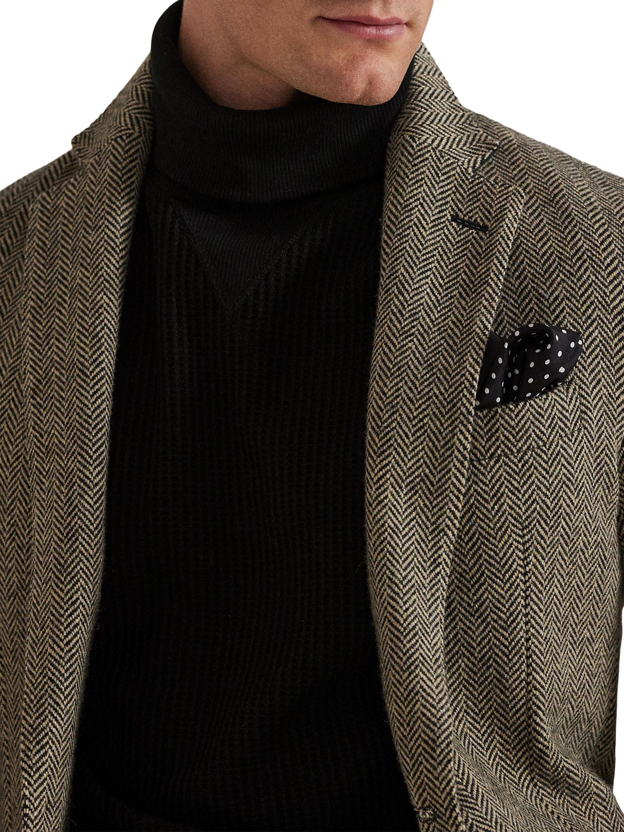 Polo Ralph Lauren Waffle Knit Stretch Cotton Turtleneck Sweater