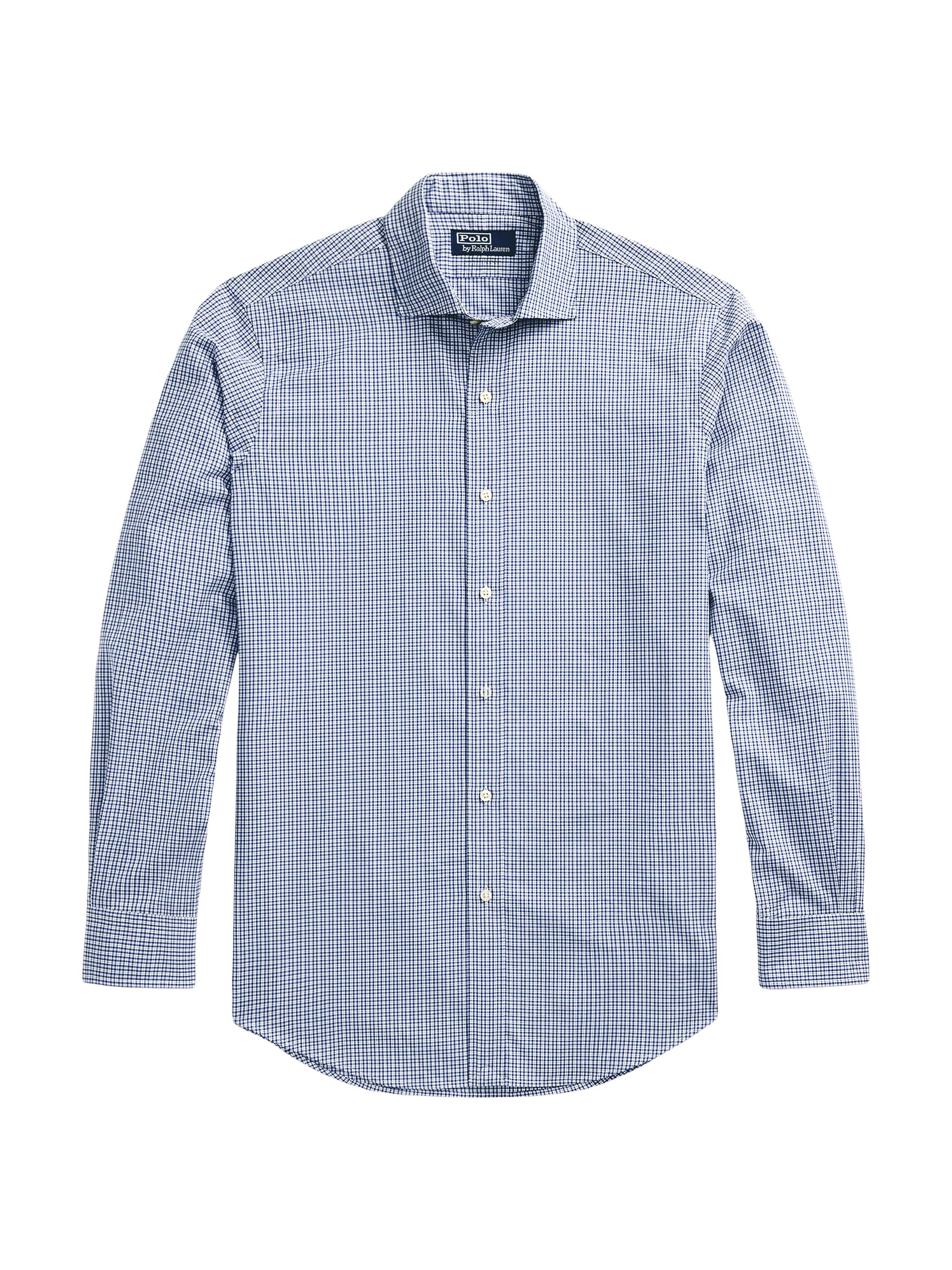 Polo Ralph Lauren Men's Micro-Checked Cotton Shirt - White Blue Multi