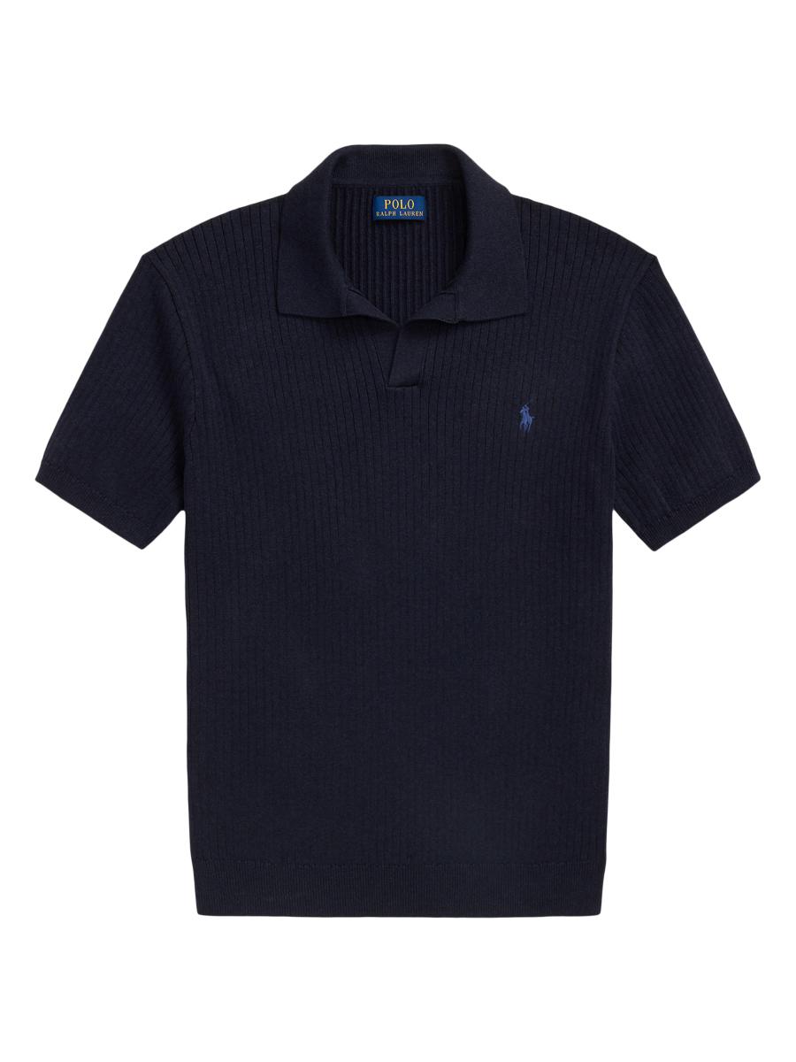 Polo Ralph Lauren Ribbed Cotton Polo Shirt | Saks Fifth Avenue