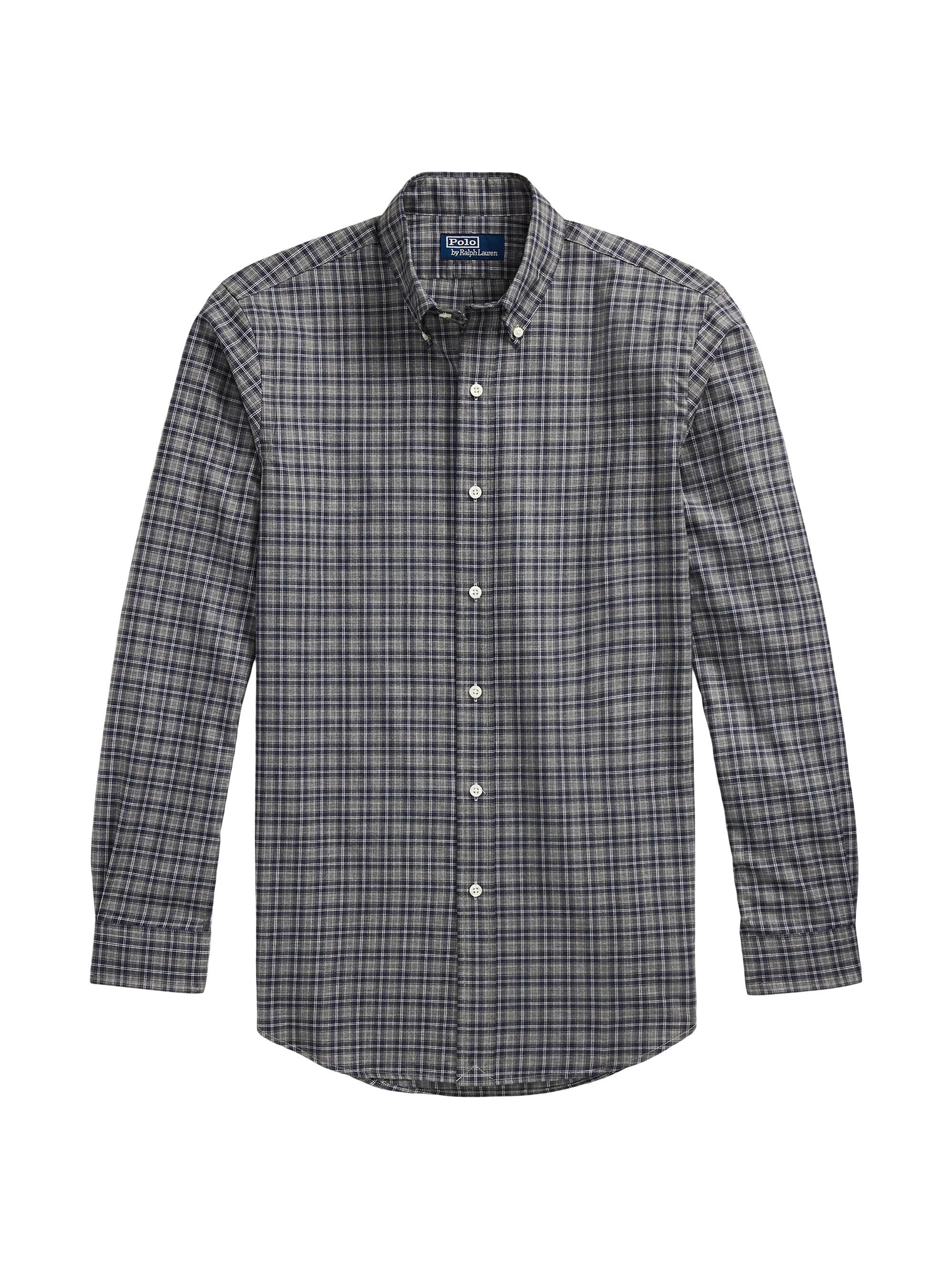 Polo Ralph Lauren Classic-Fit Plaid Twill Button-Front Shirt